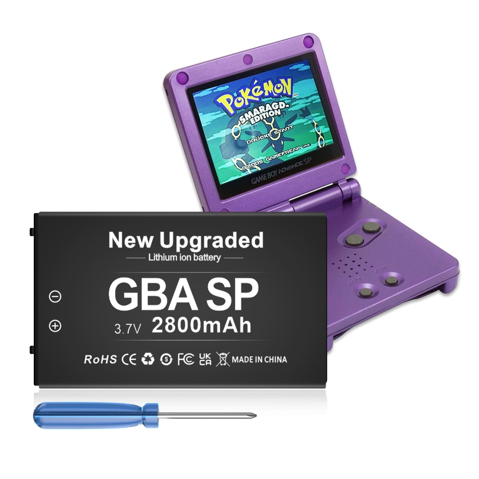 GBA Battery 2800mAh for Nintendo Gameboy Advance SP AGS-001