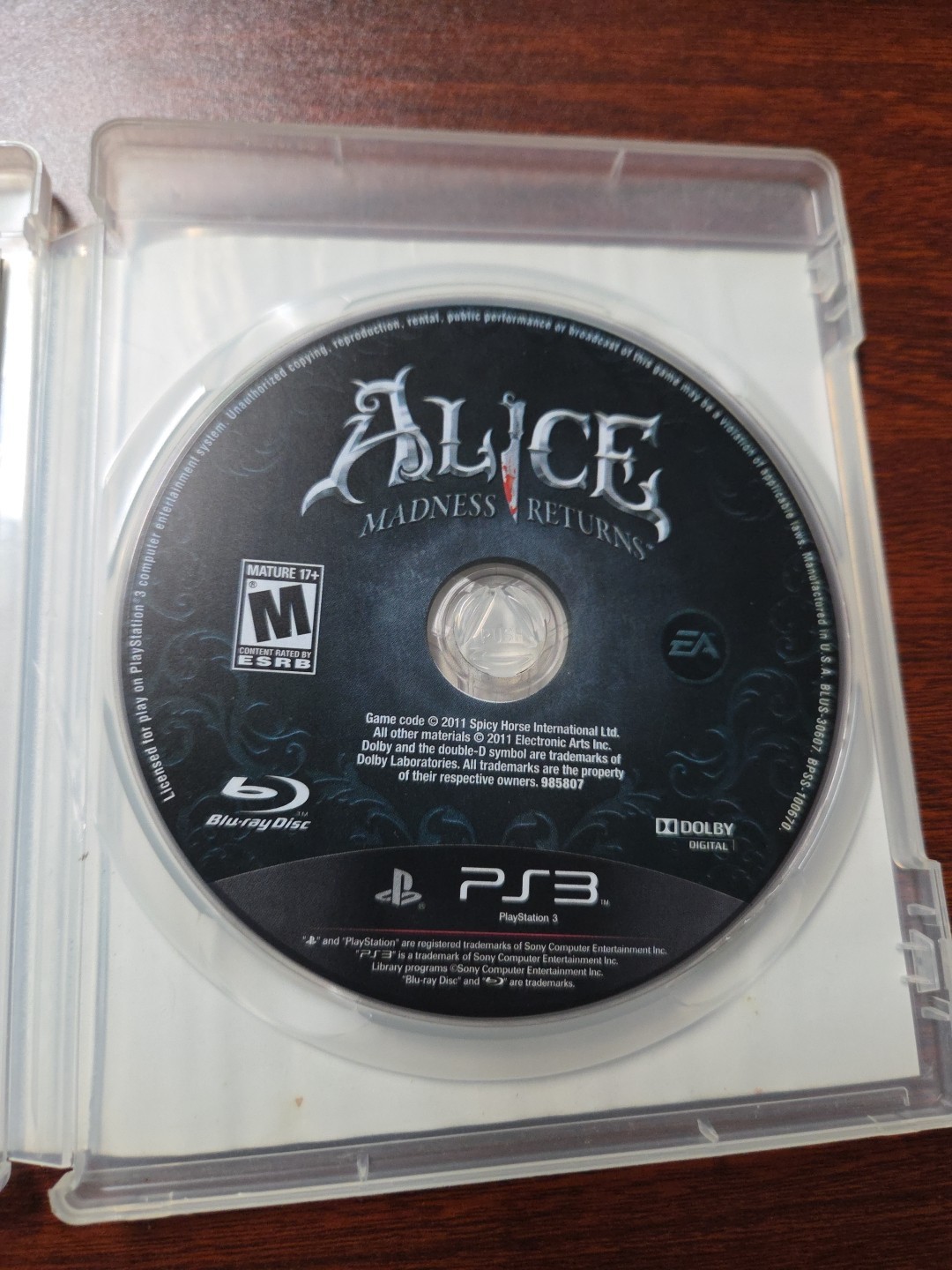 Alice madness returns Sony PlayStation 3
