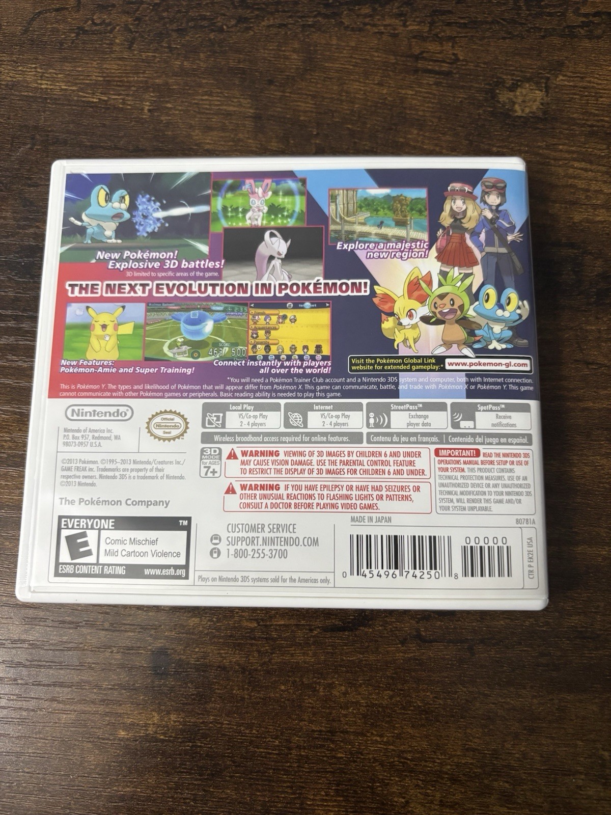Pokémon Y – Nintendo 3DS Game CIP Tested Working w/ Case & Manual