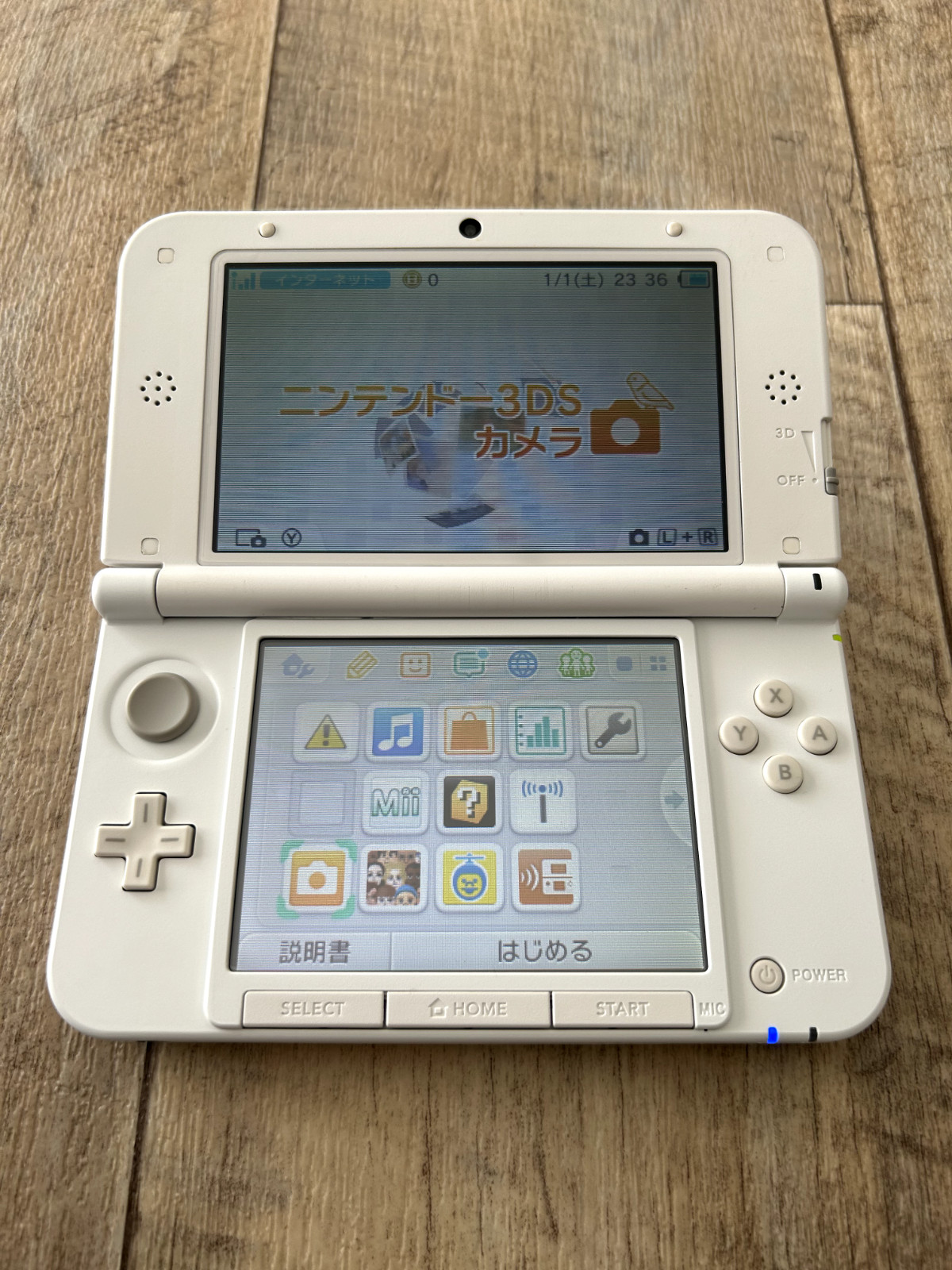 [A-rank] Nintendo 3DS LL XL console White with Charger/Stylus