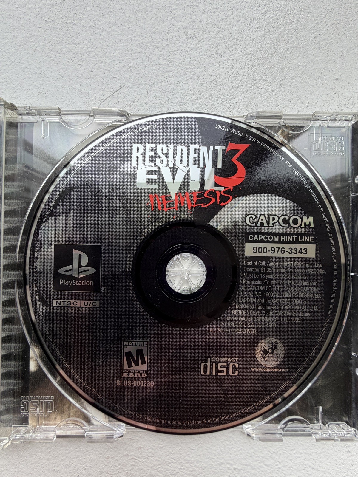 Resident Evil 3 Nemesis Black Label CIB PS1 NTSC-U/C Complete Reg Card