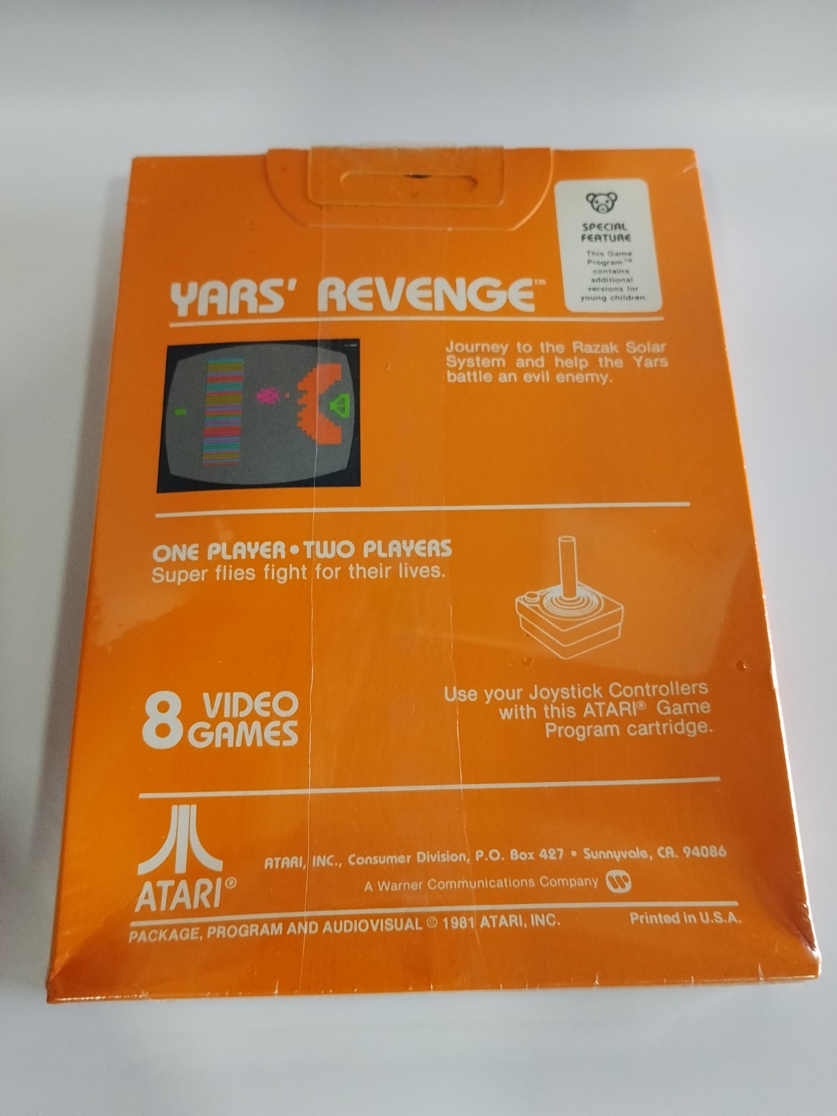 Yars’ Revenge (Atari 2600, 1982) Mint Brand New Sealed