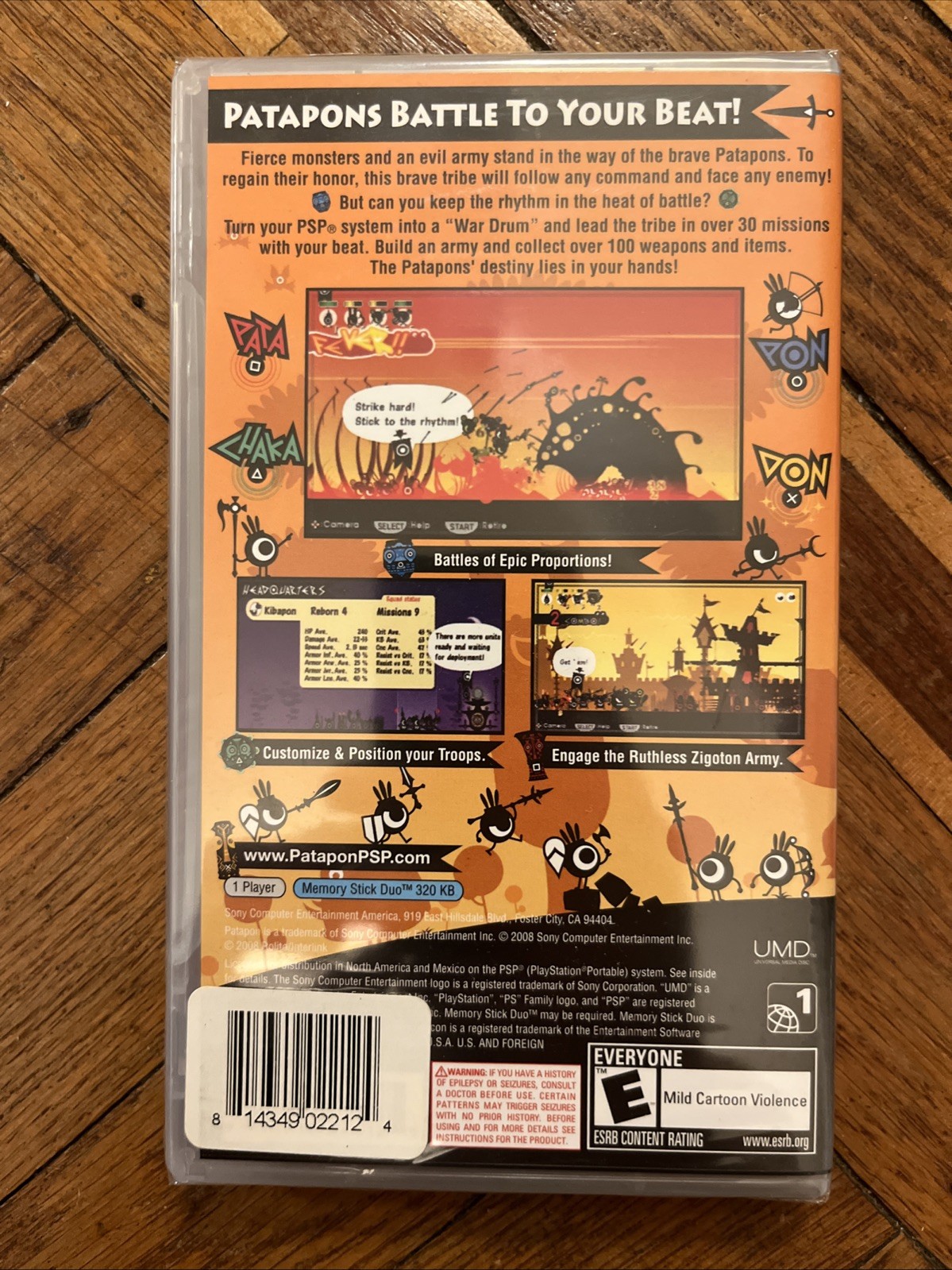 Patapon 1 & 3 Lot Physical Disc Version PlayStation Portable PSP Brand New Seal