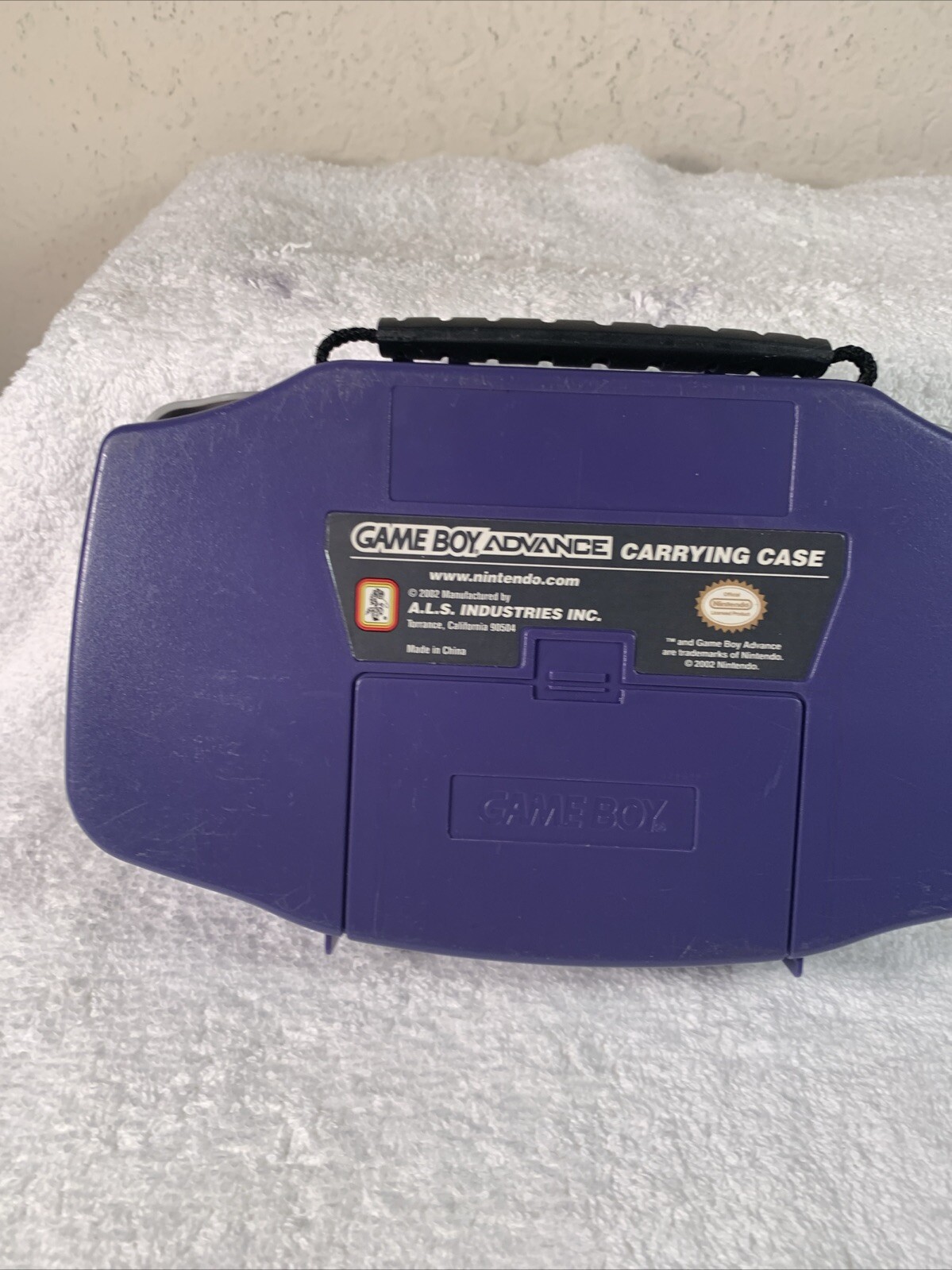 RARE Game Boy Advance Hard Shell Carrying Case 2002 ALS – Indigo Purple Readinfo