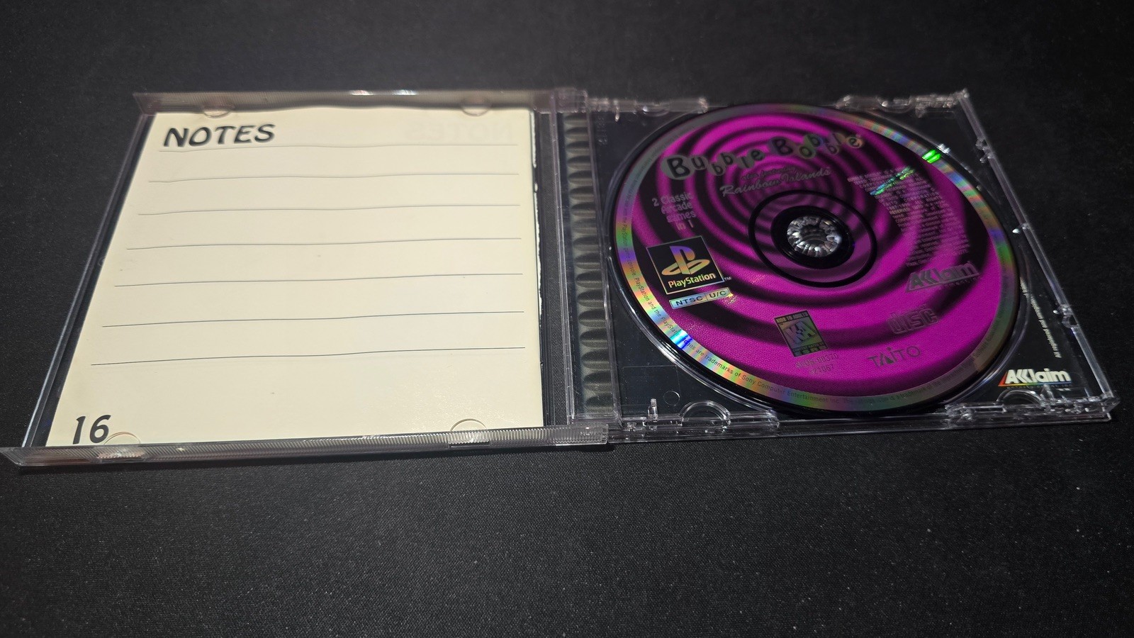 Bubble Bobble also featuring Rainbow Islands Sony PS1 MINT disc CB Read+reg-!