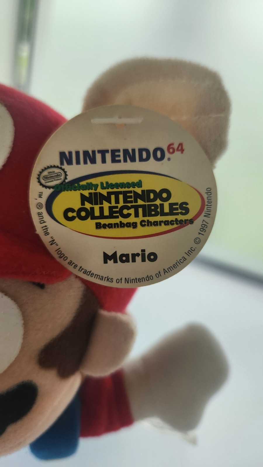 1997 Nintendo 64 Flying Mario Plush Collectible w/ Original Hang Tag Rare N64