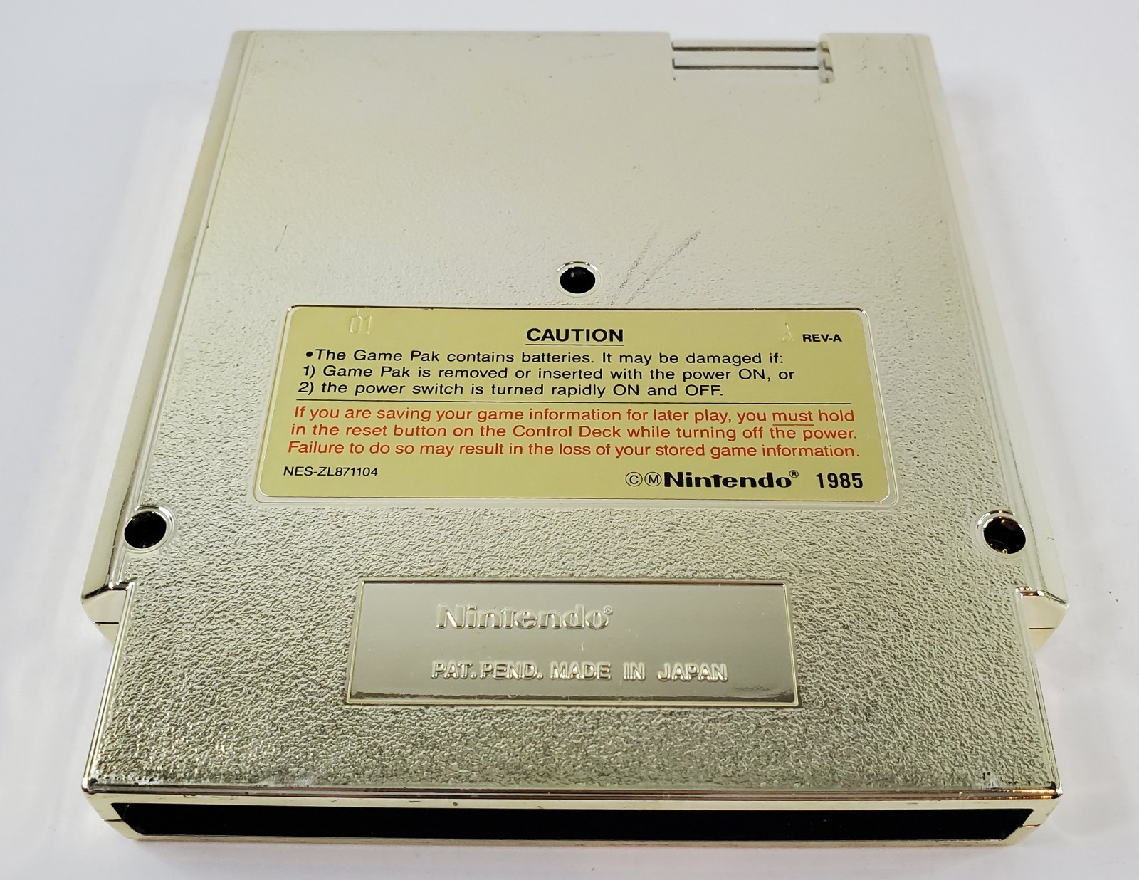 The Legend of Zelda NES Gold Cartridge – Original 1987 Nintendo – Tested