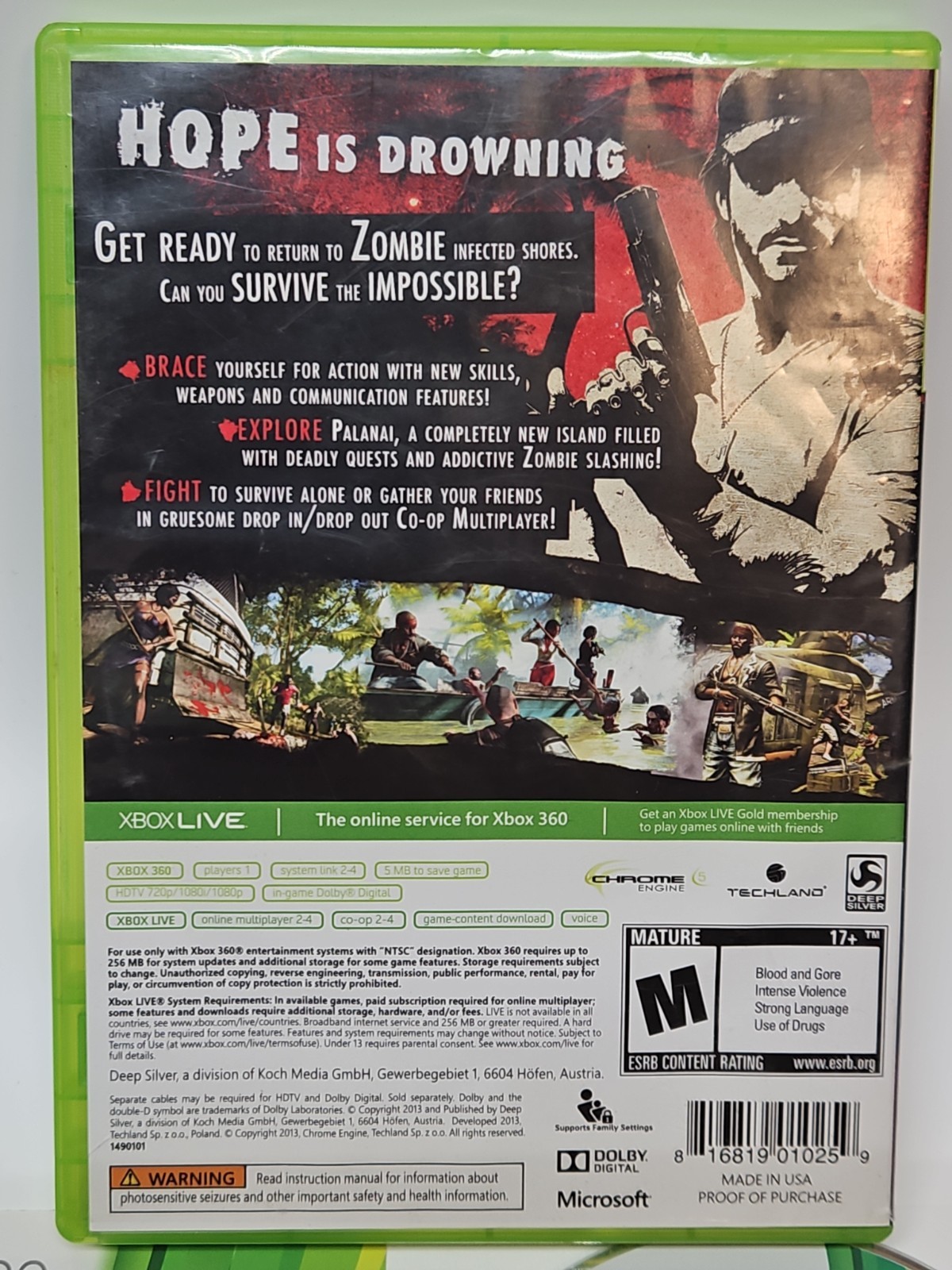 Dead Island: Riptide — Special Edition (Microsoft Xbox 360, 2013) Complete