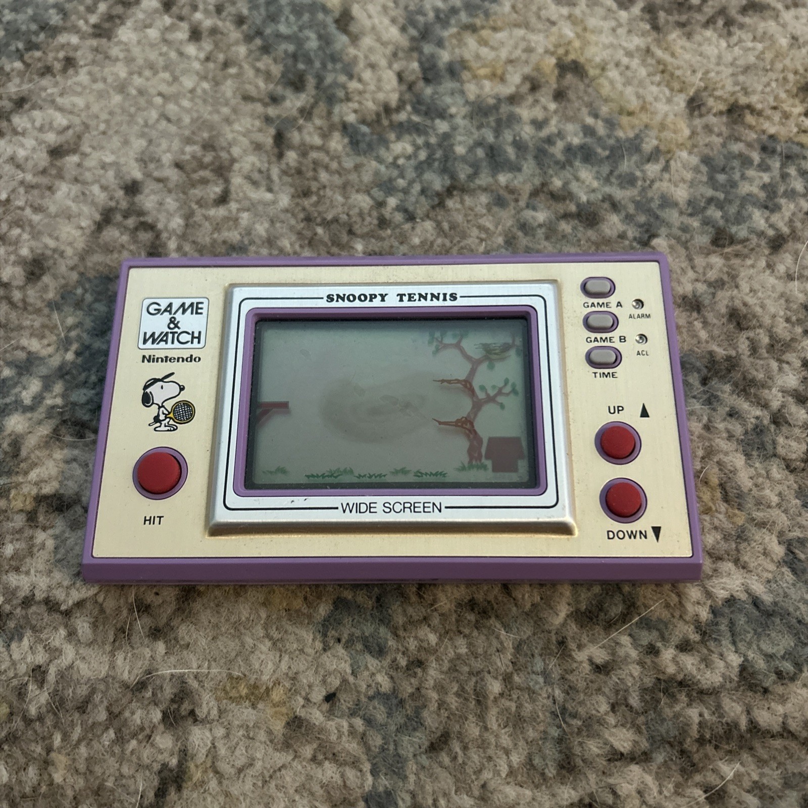 Nintendo Game And Watch Loose Snoopy Tennis READ