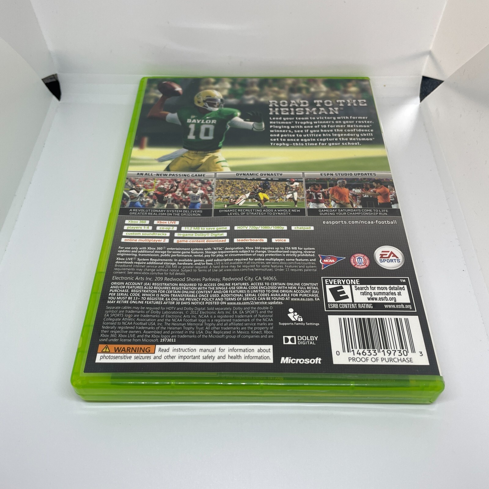 NCAA Football 13 (Microsoft Xbox 360, 2012) Complete NTSC-U/C