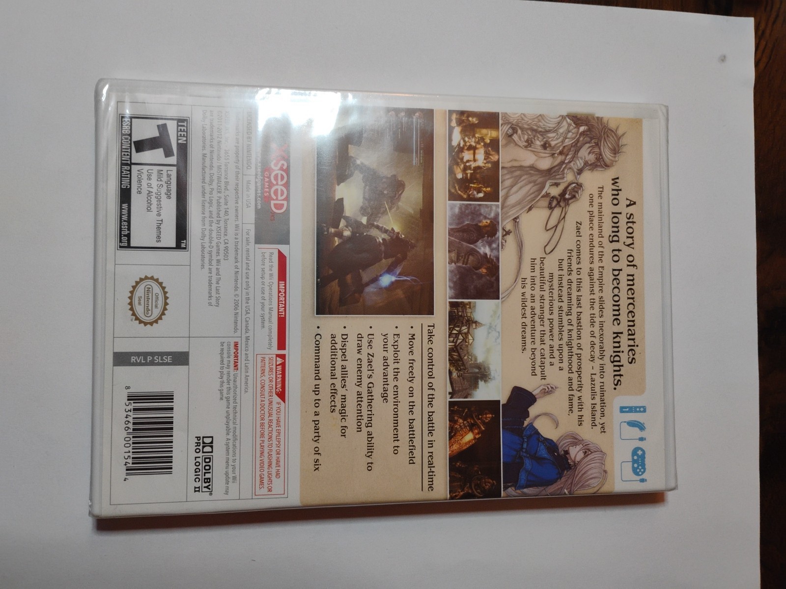 The Last Story (Nintendo Wii, 2012) BRAND NEW SEALED