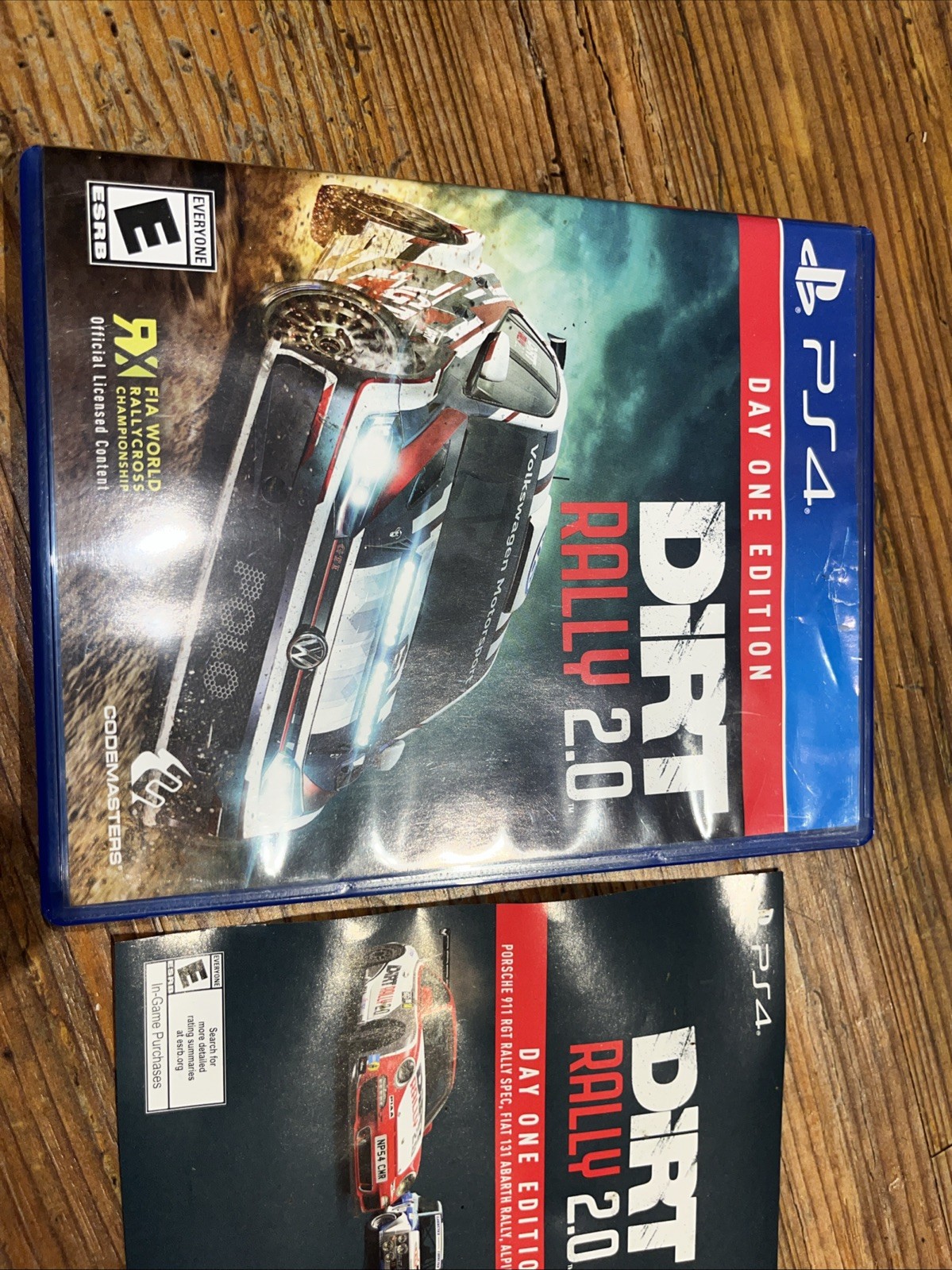 Dirt Rally 2.0 Day One Edition PS4 – CASE & PAPERWORK ONLY – NO GAME