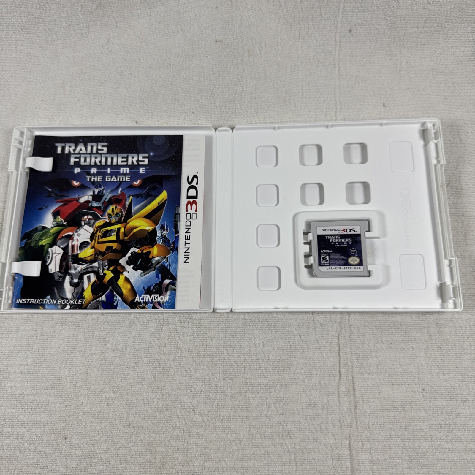 Transformers Prime: The Game (Nintendo 3DS, 2012) COMPLETE CIB NICE!!