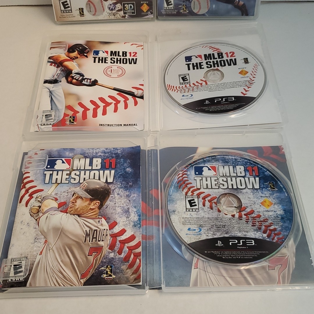 Playstation PS3 Game Lot Of 5 MLB The Show 11 12 13 14 Baseball Lot 2K12