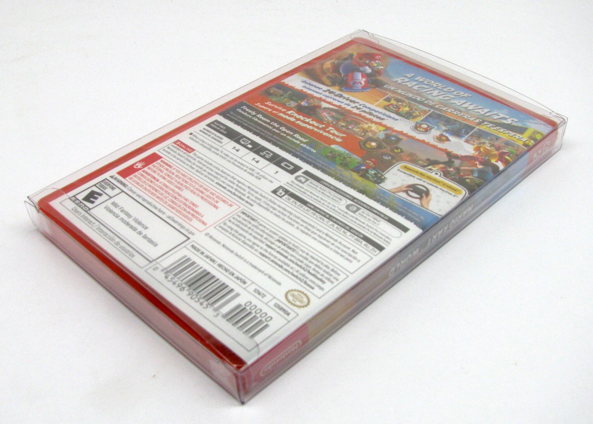 10x NINTENDO SWITCH PLASTIC & STEELBOOK GAMES – CLEAR PROTECTIVE BOX PROTECTOR