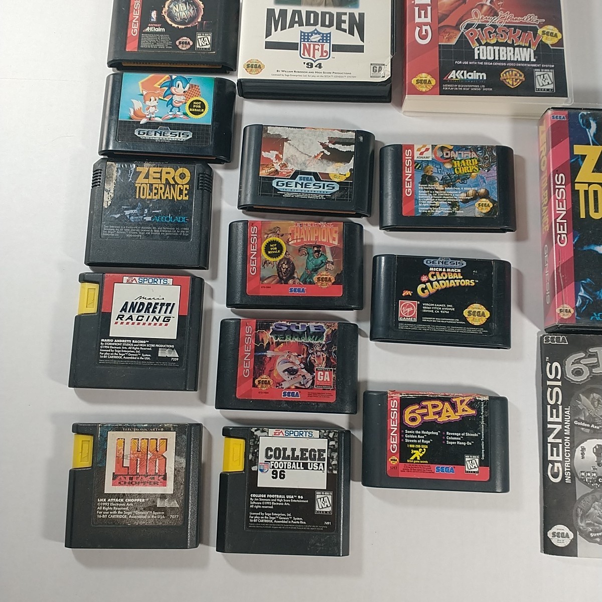Sega Genesis Console Model MK-1631 + 13 Games & 3 Controllers Tested READ