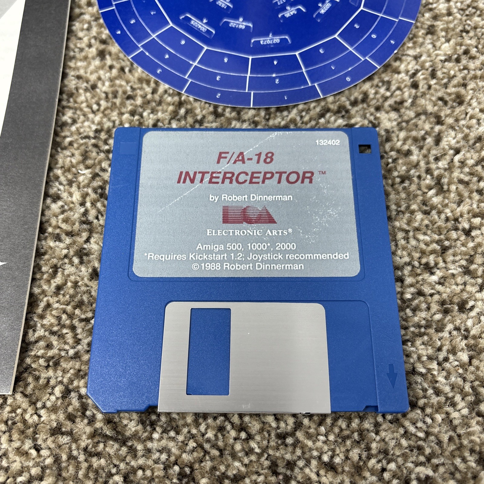 F/A-18 Interceptor Sleeve-Manual-Amiga Vintage Untested