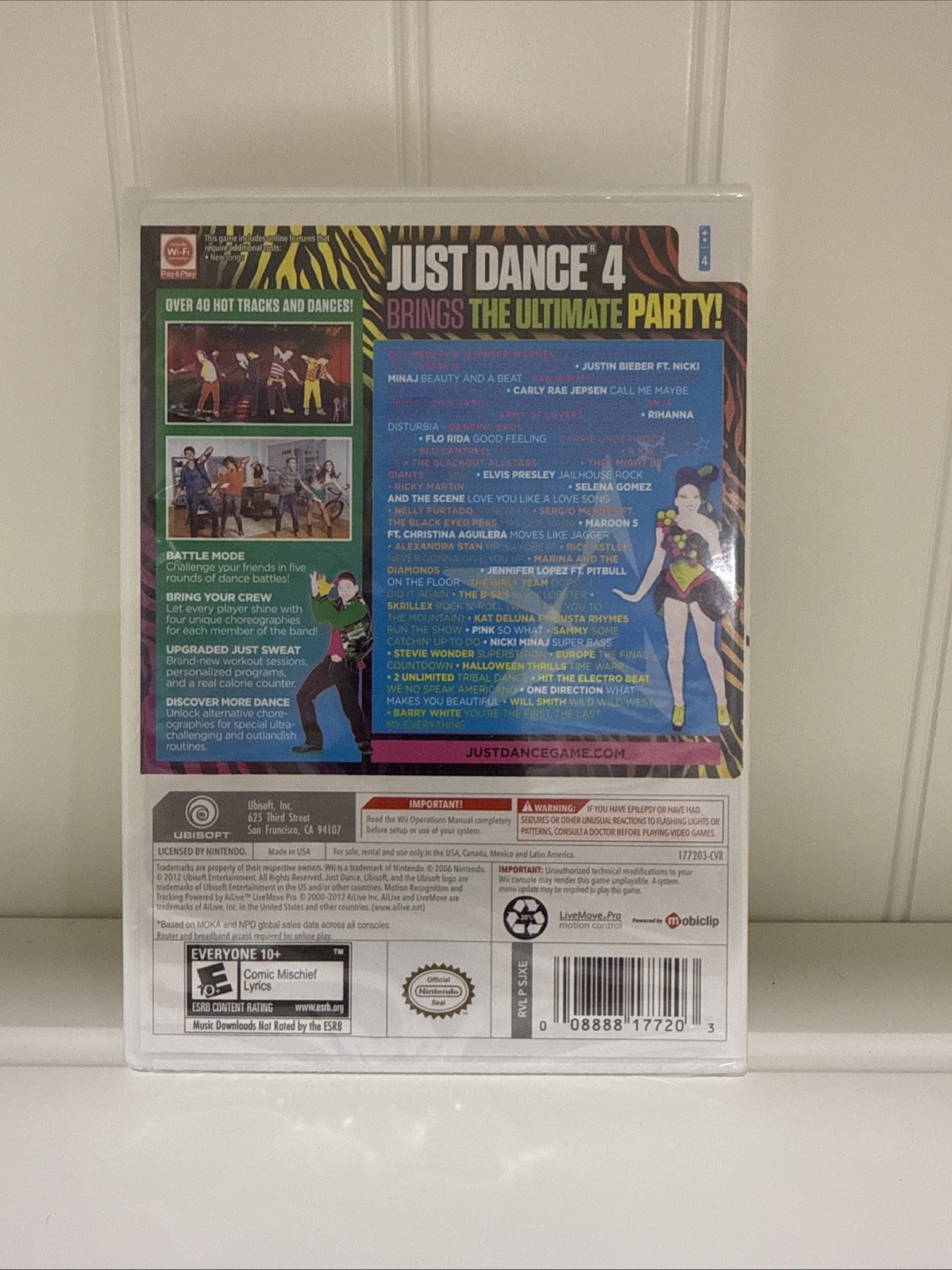 New – Just Dance 4 Nintendo Wii Brand New Sealed