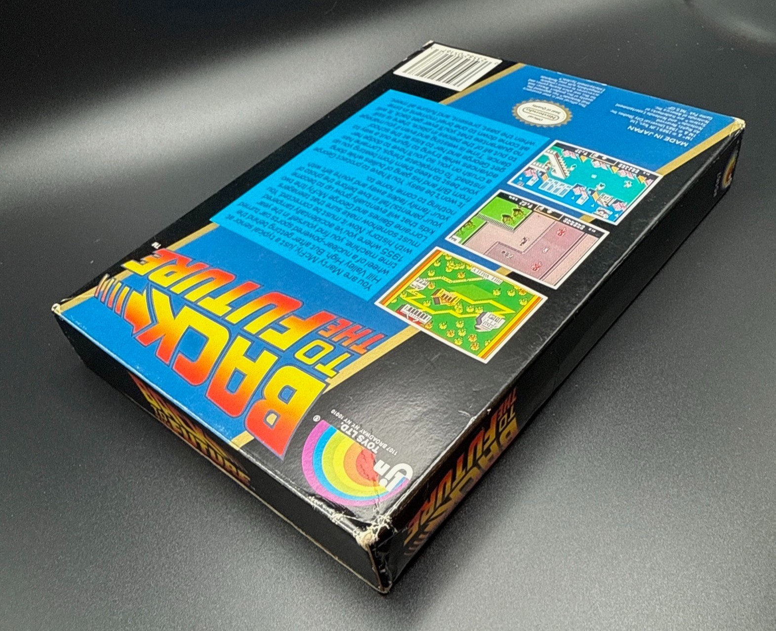 NES Back to the Future Game in Original Box MISSING MANUAL (1989) Nintendo
