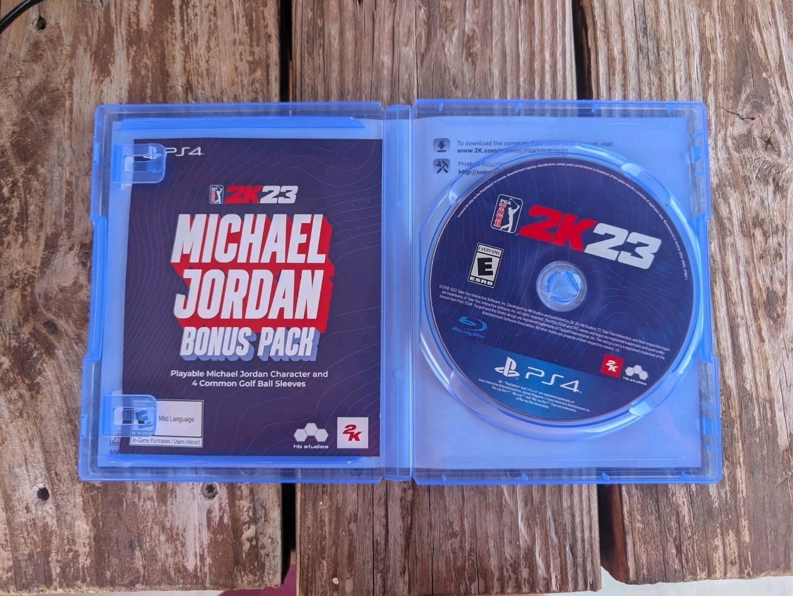 PGA Tour 2K23 Sony PlayStation 4 PS4 Complete CIB Tiger Woods Tested