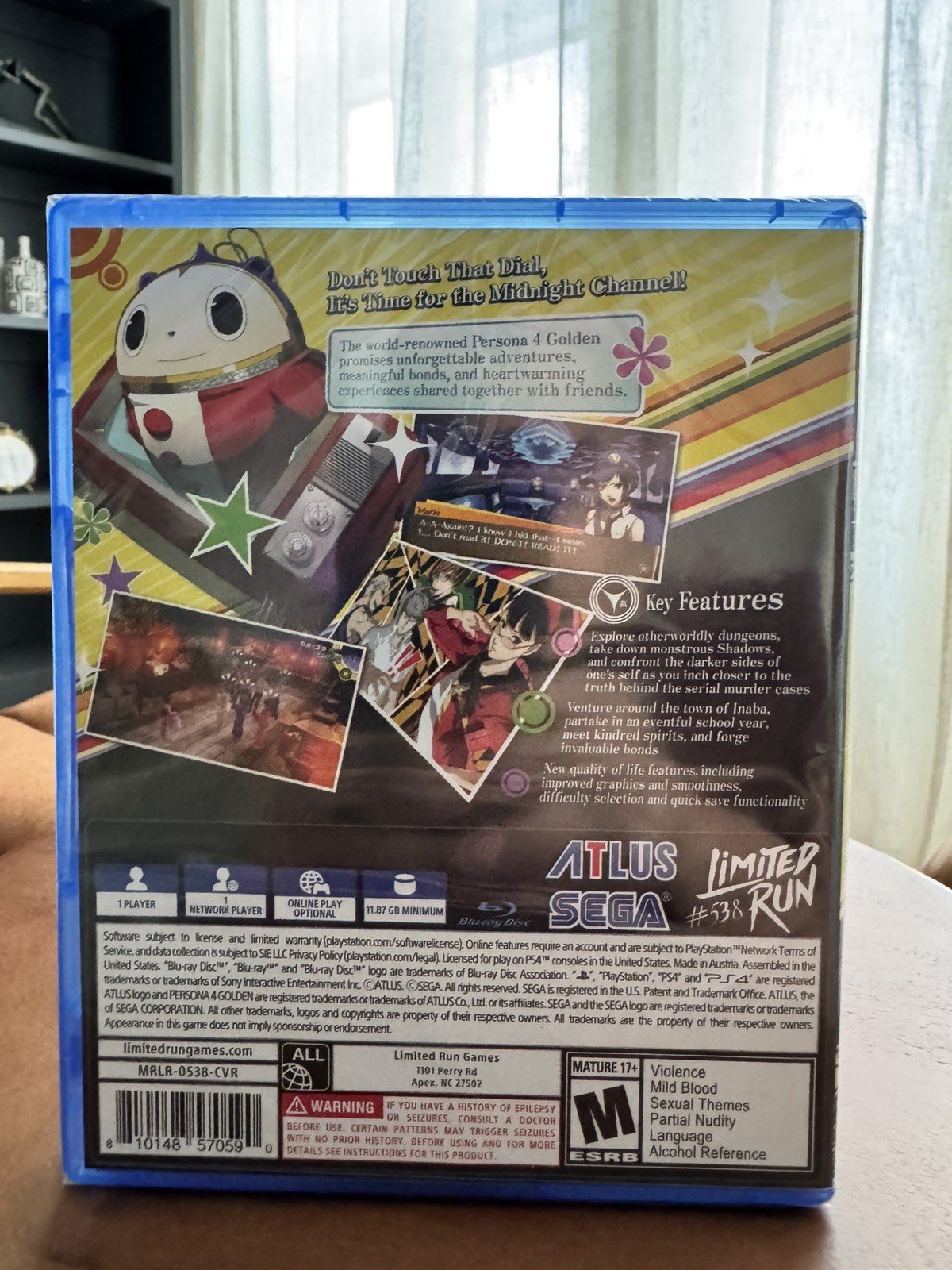Persona 4 Golden – PlayStation 4 – Brand New – LRG #538