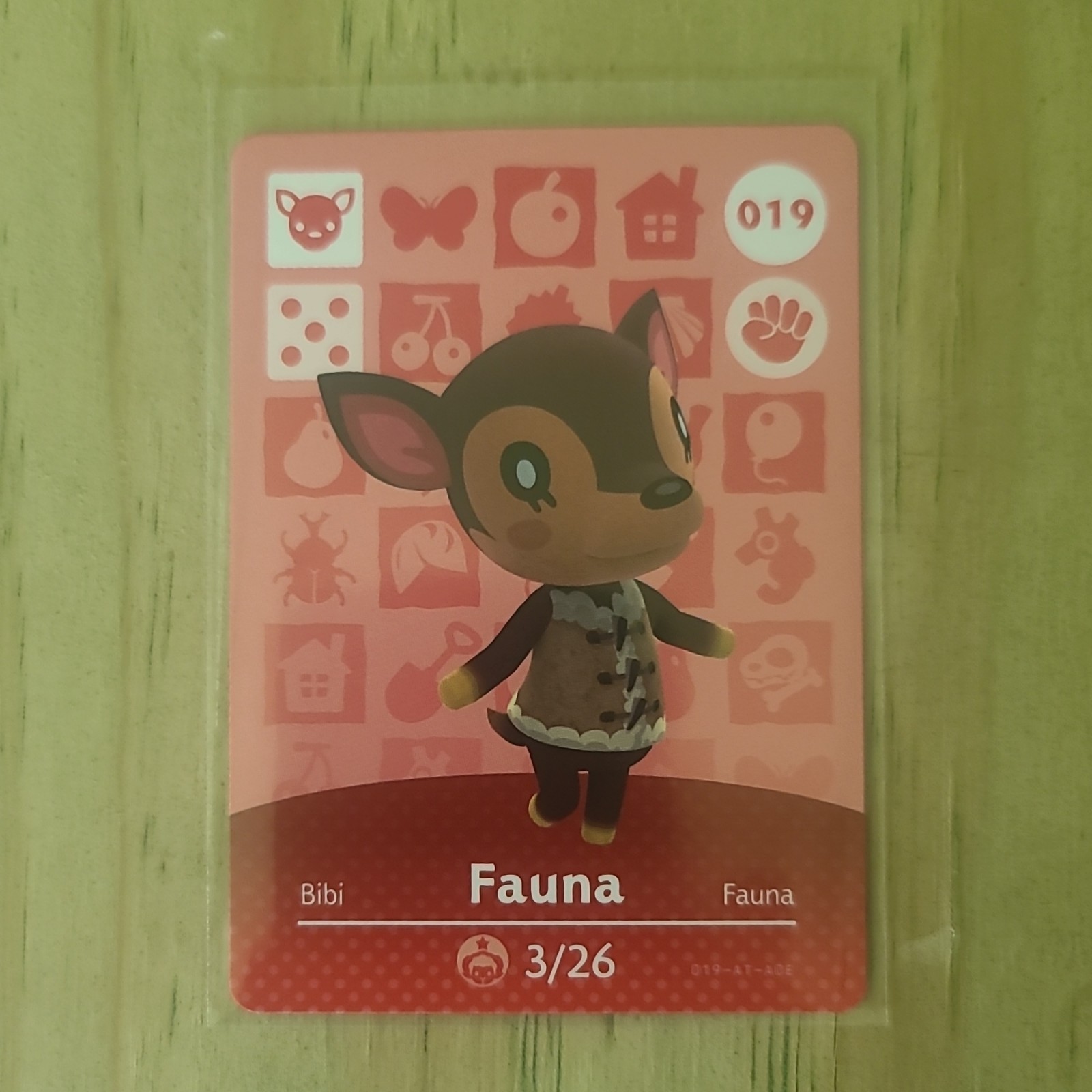 Nintendo amiibo Animal Crossing New Horizons Fauna Character Card #019 (2015)