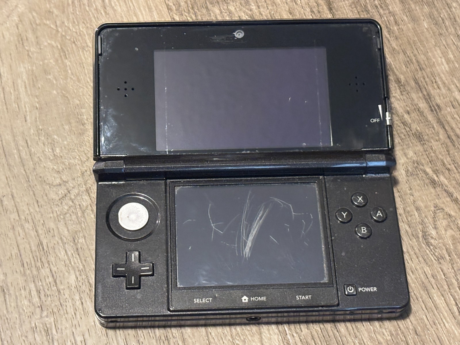 Nintendo 3DS Cosmo Black Handheld Console System Authentic Tested