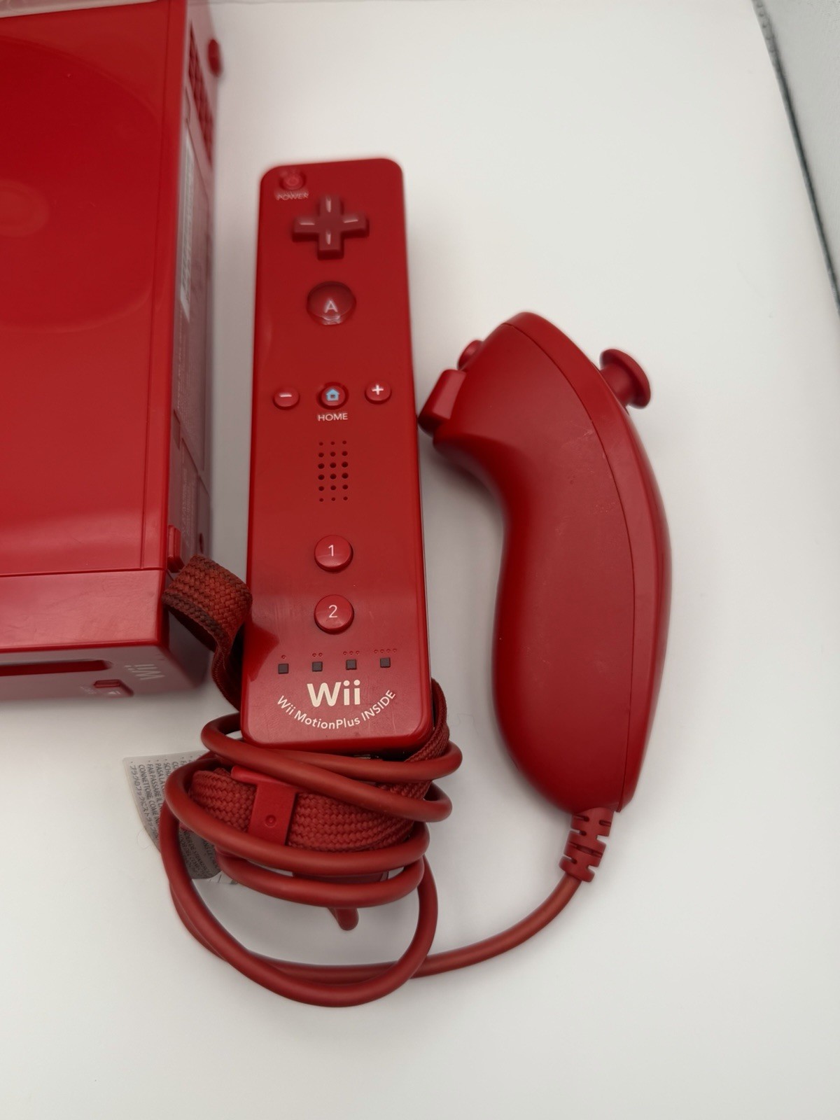 Nintendo Wii Limited Edition RED Video Game Console Home System GameCube RVL-001
