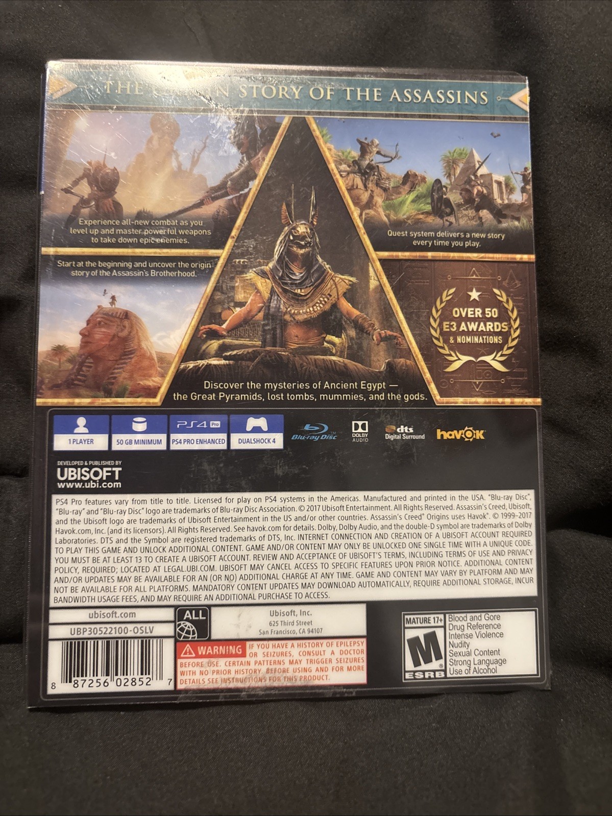 Assassin’s Creed: Origins SteelBook Gold Edition, Syndicate, and Unity PS4 CIB