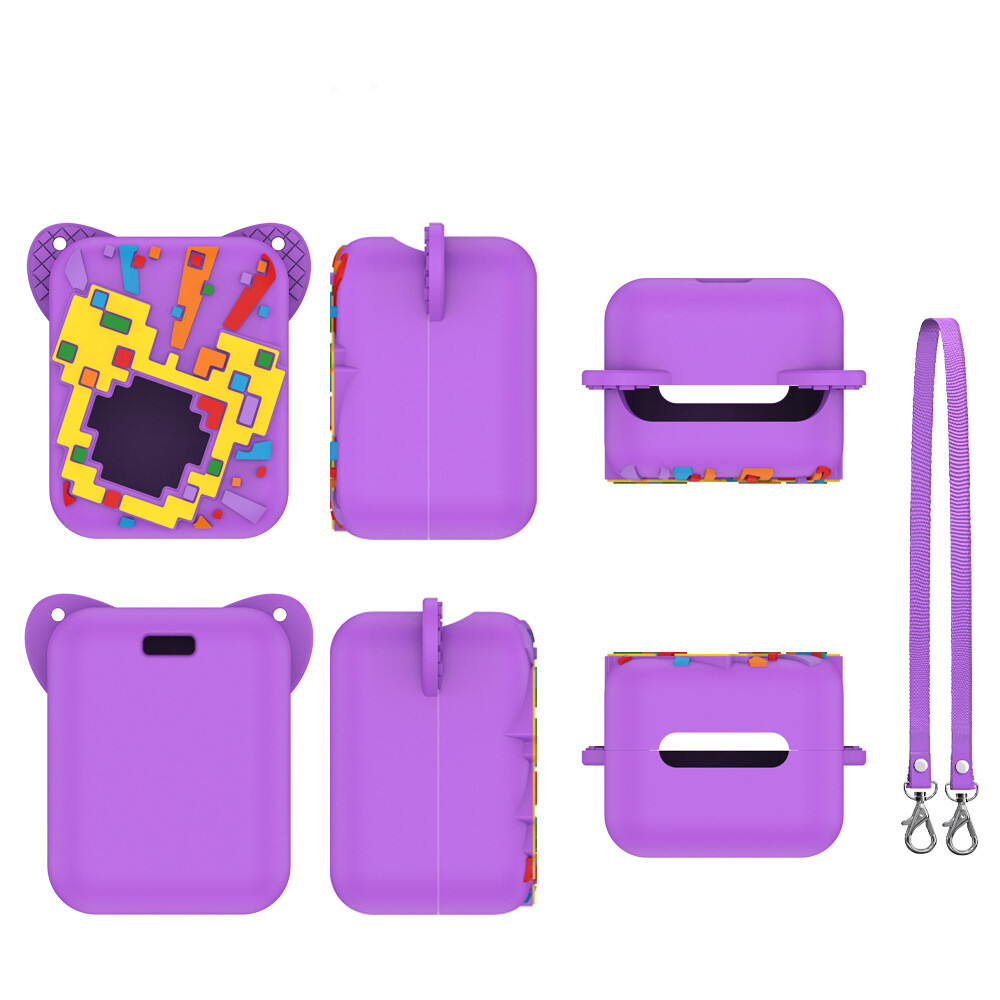 silicone Cover Case Washable Protective Case with Lanyard Protective Skin Sleeve