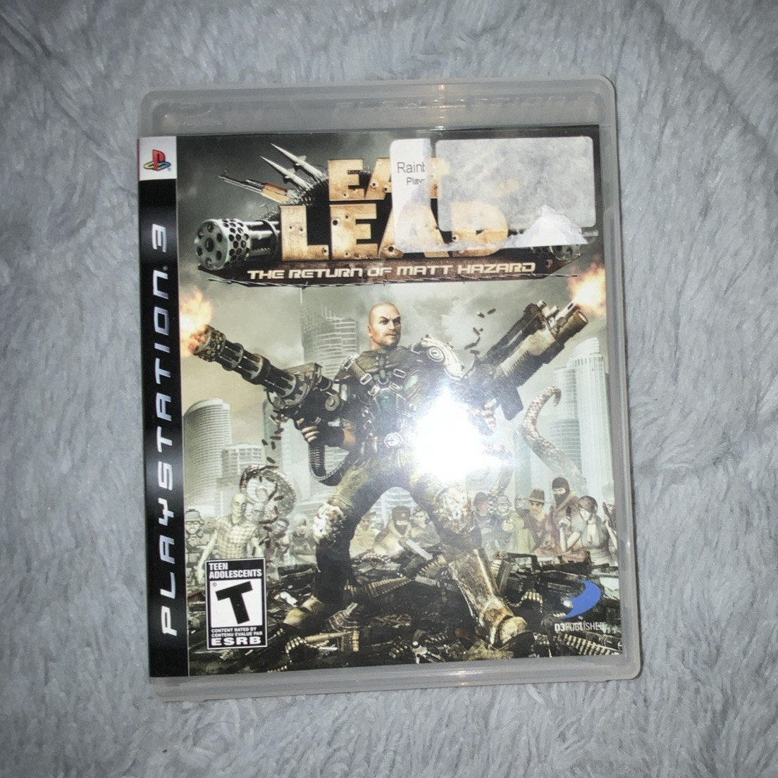 D3Publisher Eat Lead: The Return of Matt Hazard PS3 Shooter T w/ Case
