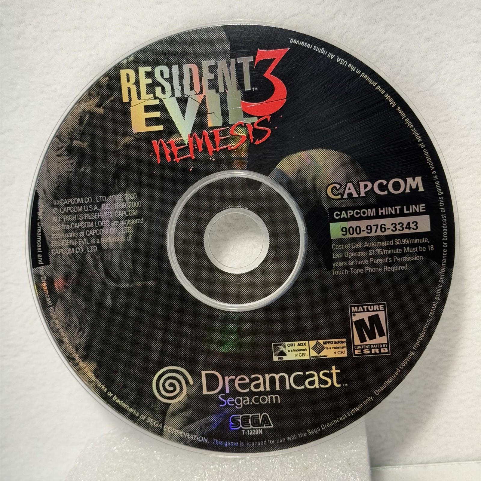 Resident Evil 3 Nemesis⭐️Complete CIB⭐️SEGA Dreamcast Authentic Original