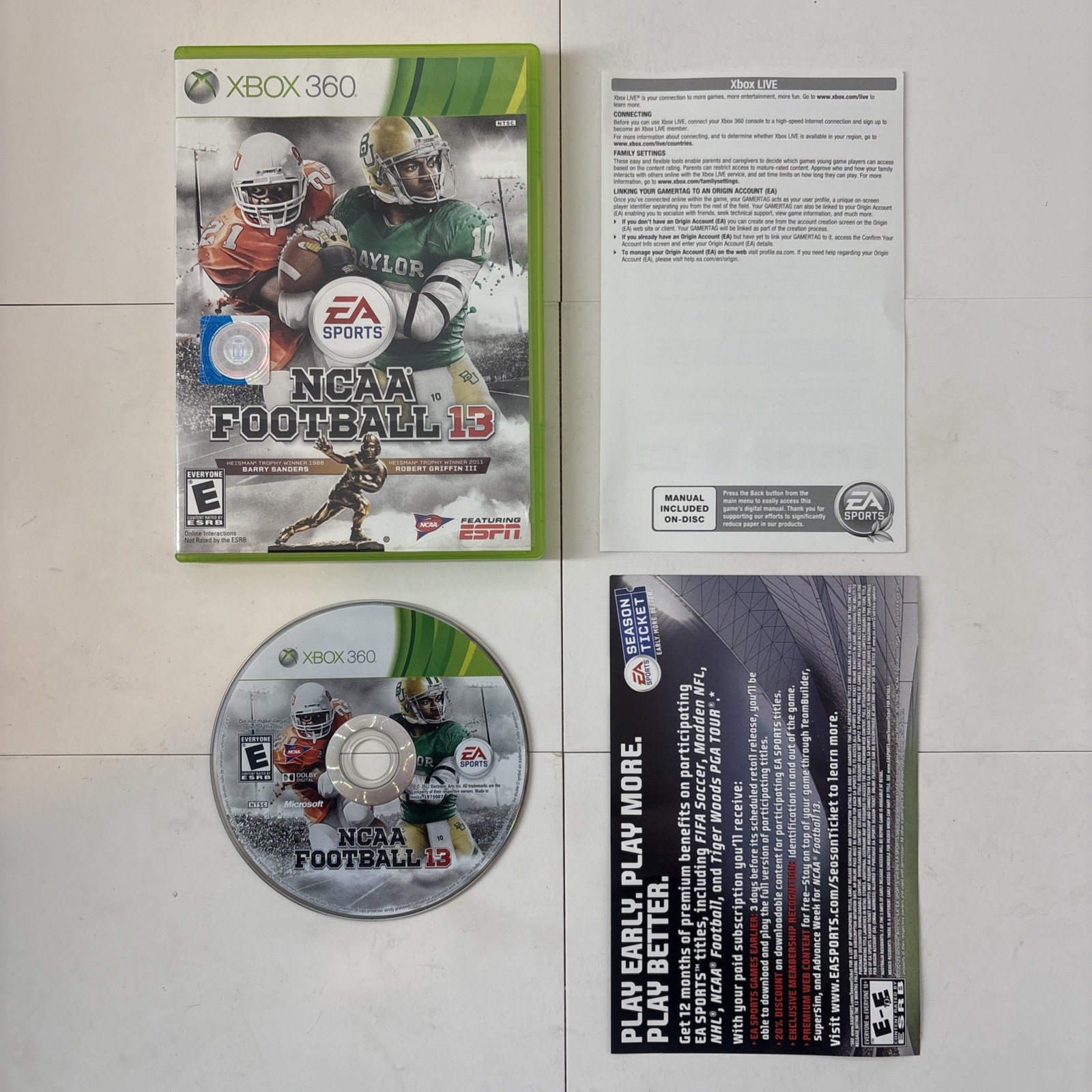 NCAA Football 13 (Microsoft Xbox 360, 2012)
