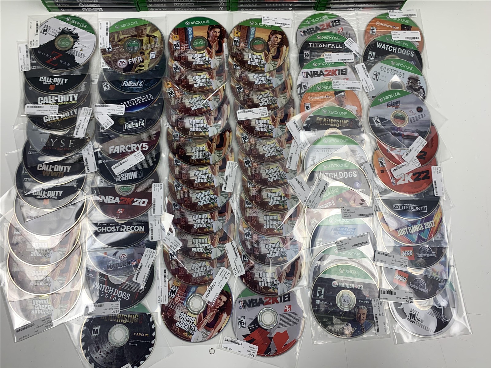 Lot of 230 Xbox One & Series X Games Mixed Titles Bulk Wholesale Tested