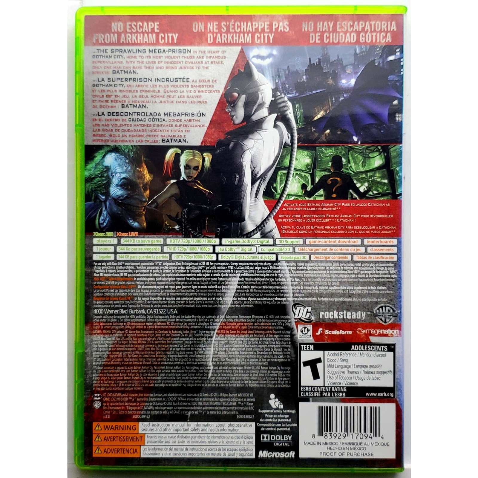 Batman Arkham City – Microsoft Xbox 360 Pristine Authentic 180 Day Guarantee