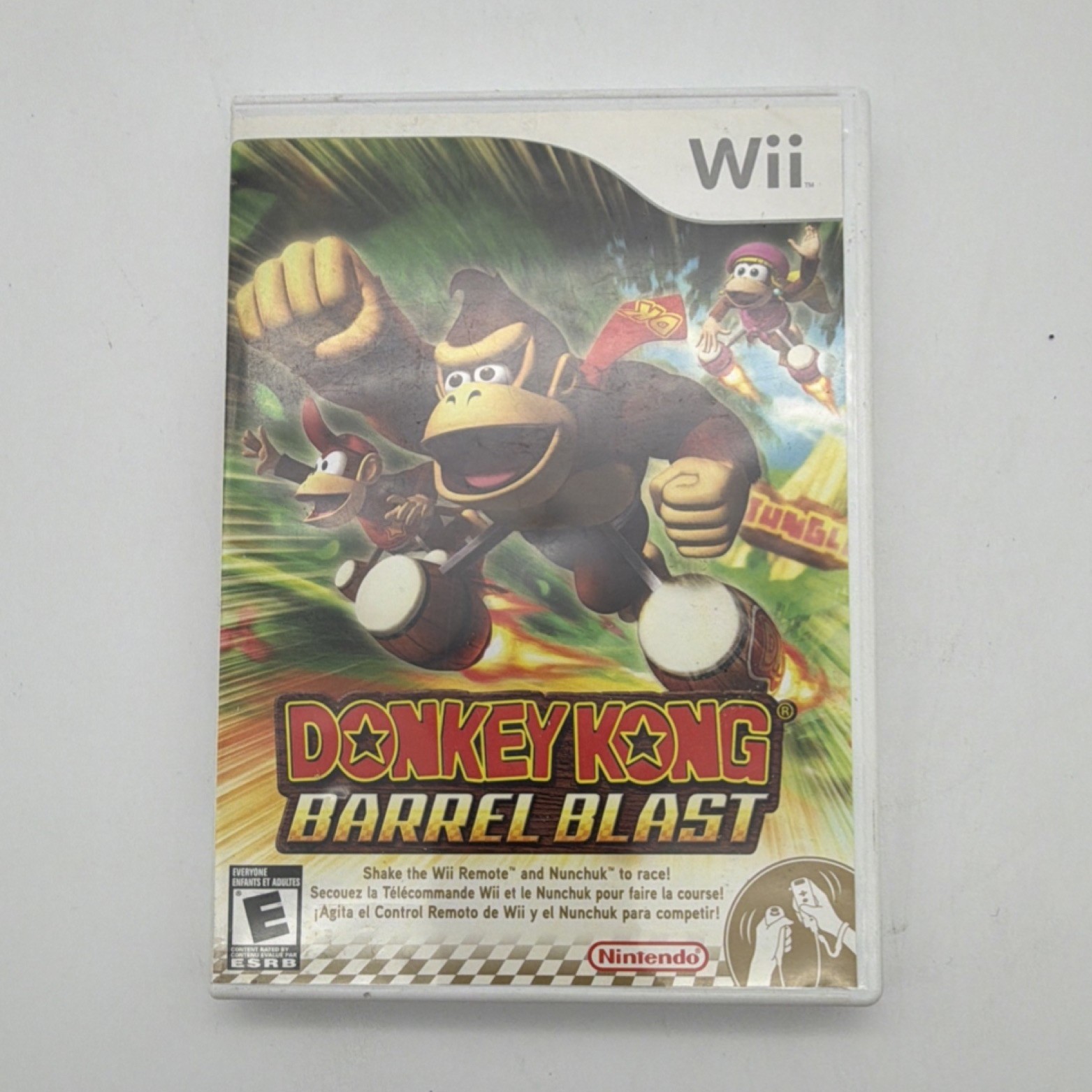 Donkey Kong Barrel Blast Nintendo Wii 2007 E-Everyone NTSC-U/C Manual Included