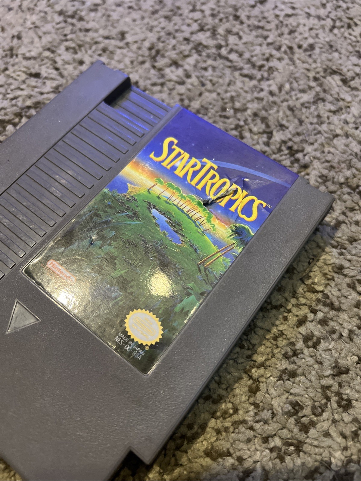 NES StarTropics Nintendo Entertainment System Video Game Cartridge 1985