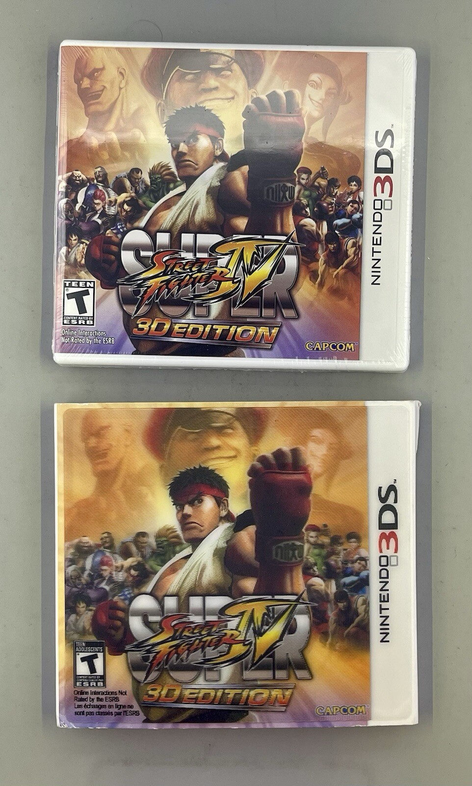 Super Street Fighter IV 3D Edition Nintendo 3DS 1st Print Lenticular Slipcover