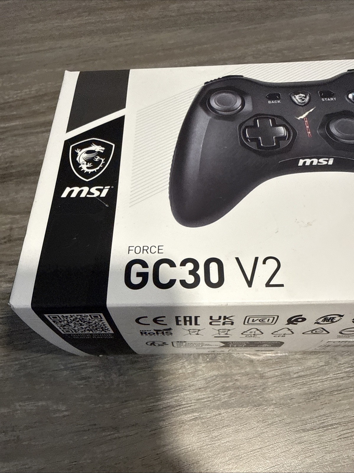MSI Force GC30V2 Wireless Gaming Controller, Dual Vibration Motors, Dual Connect