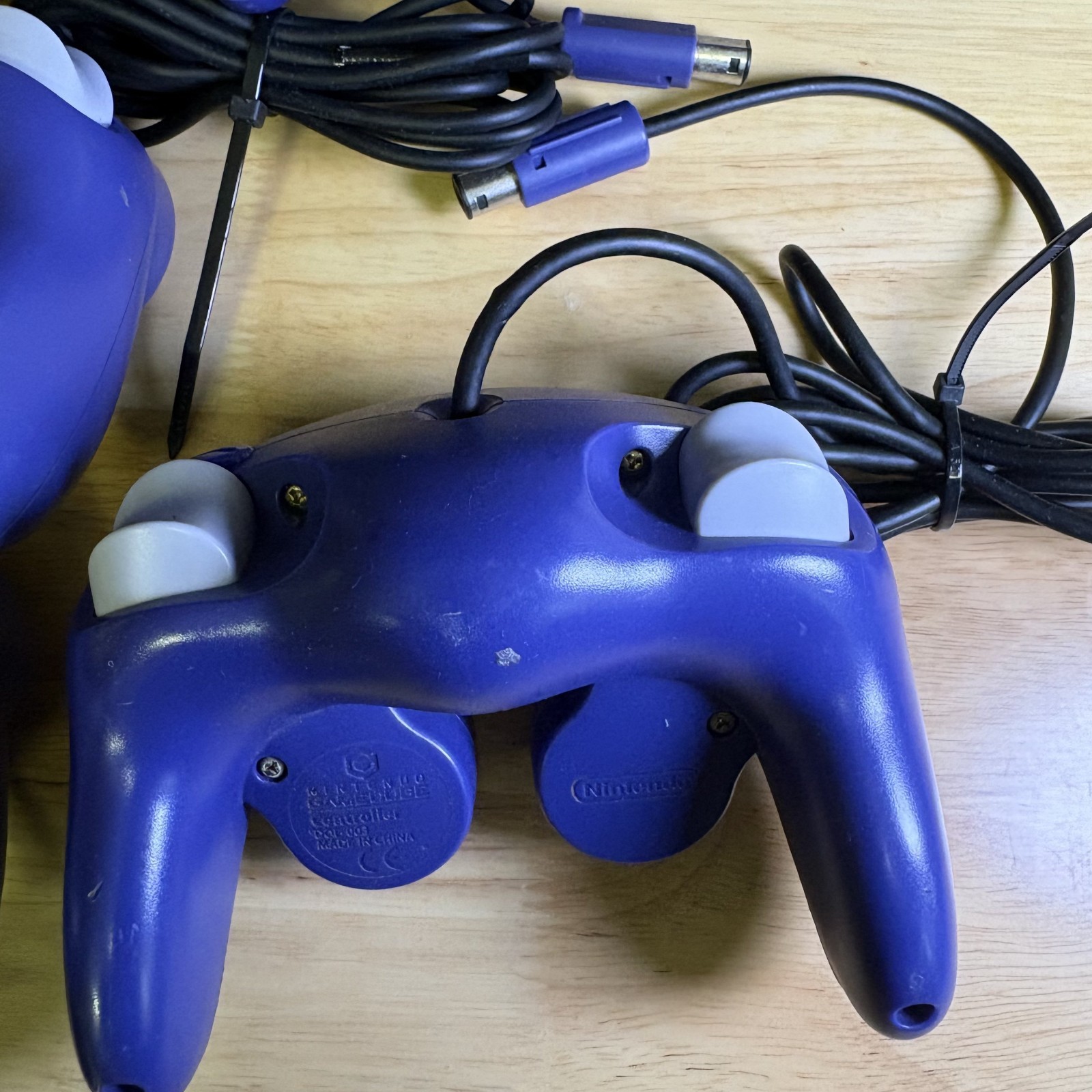 Lot 5 Nintendo Gamecube Indigo Controller OEM DOL-003 Purple UNTESTED PARTS