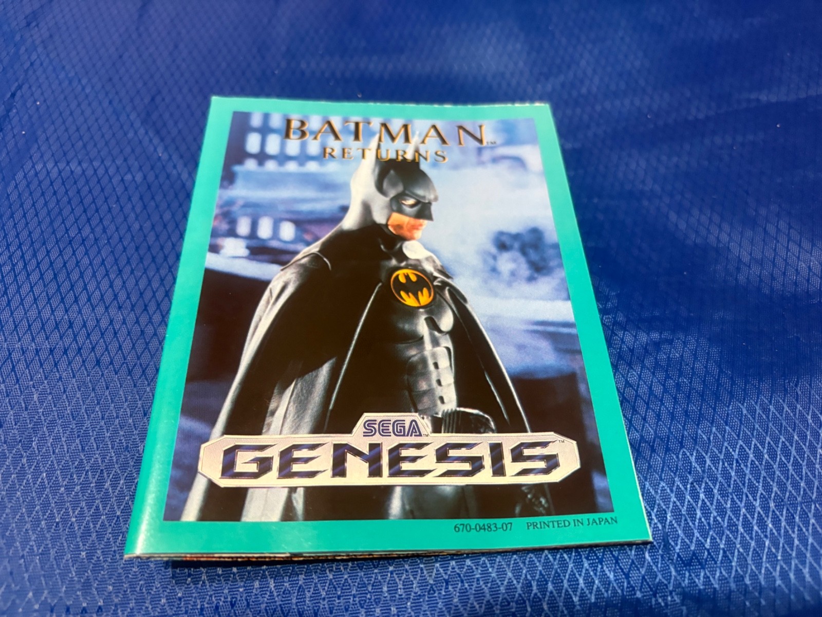 1992 Sega Genesis Sonic 2 Double-Sided Fold-Out Game Insert Poster