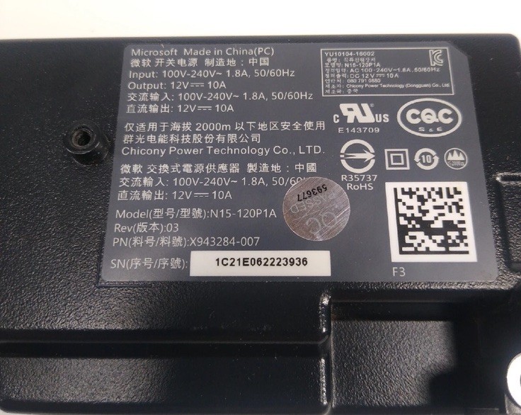 Genuine Replacement Internal Power Supply Unit PSU AC Adapter XBOX ONE S SLIM