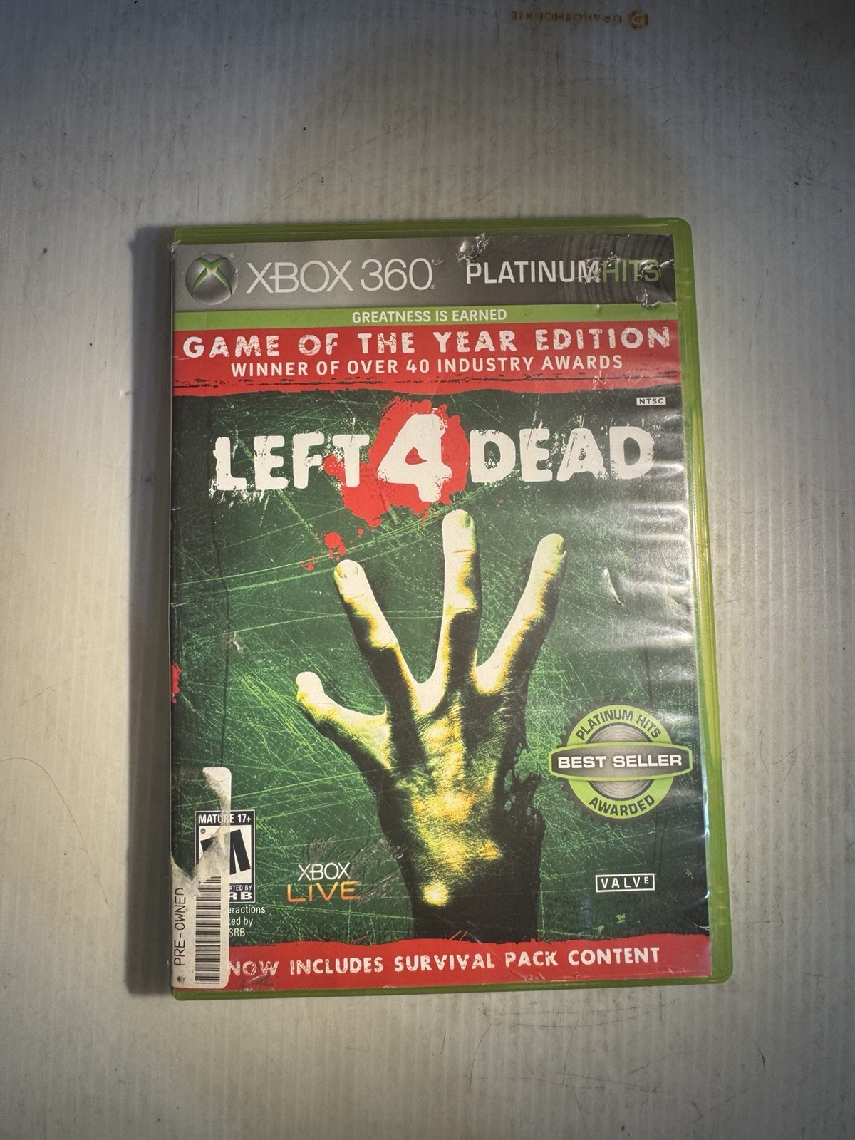 Left 4 Dead Game of the Year Edition (Xbox 360, 2009) Complete Tested Working
