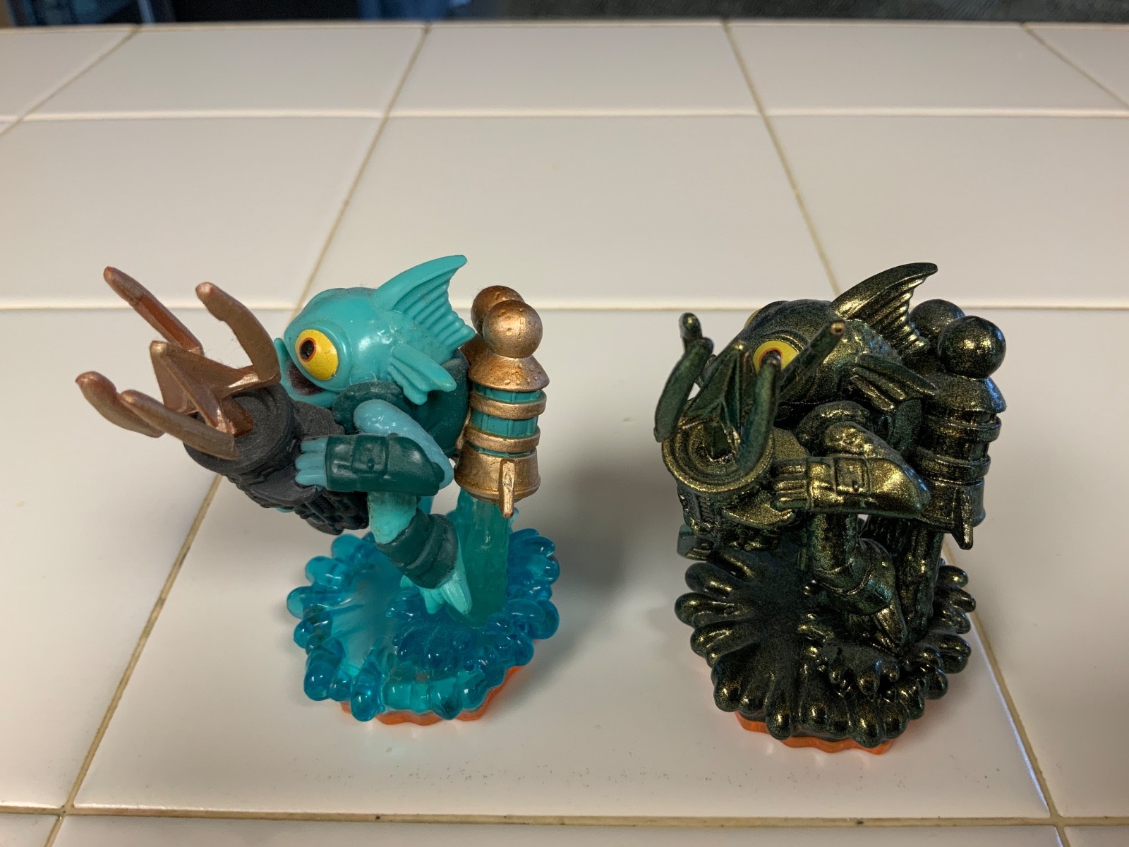 Skylanders Giants lot(4): Metallic Green Shroomboom, Gill Grunt etc