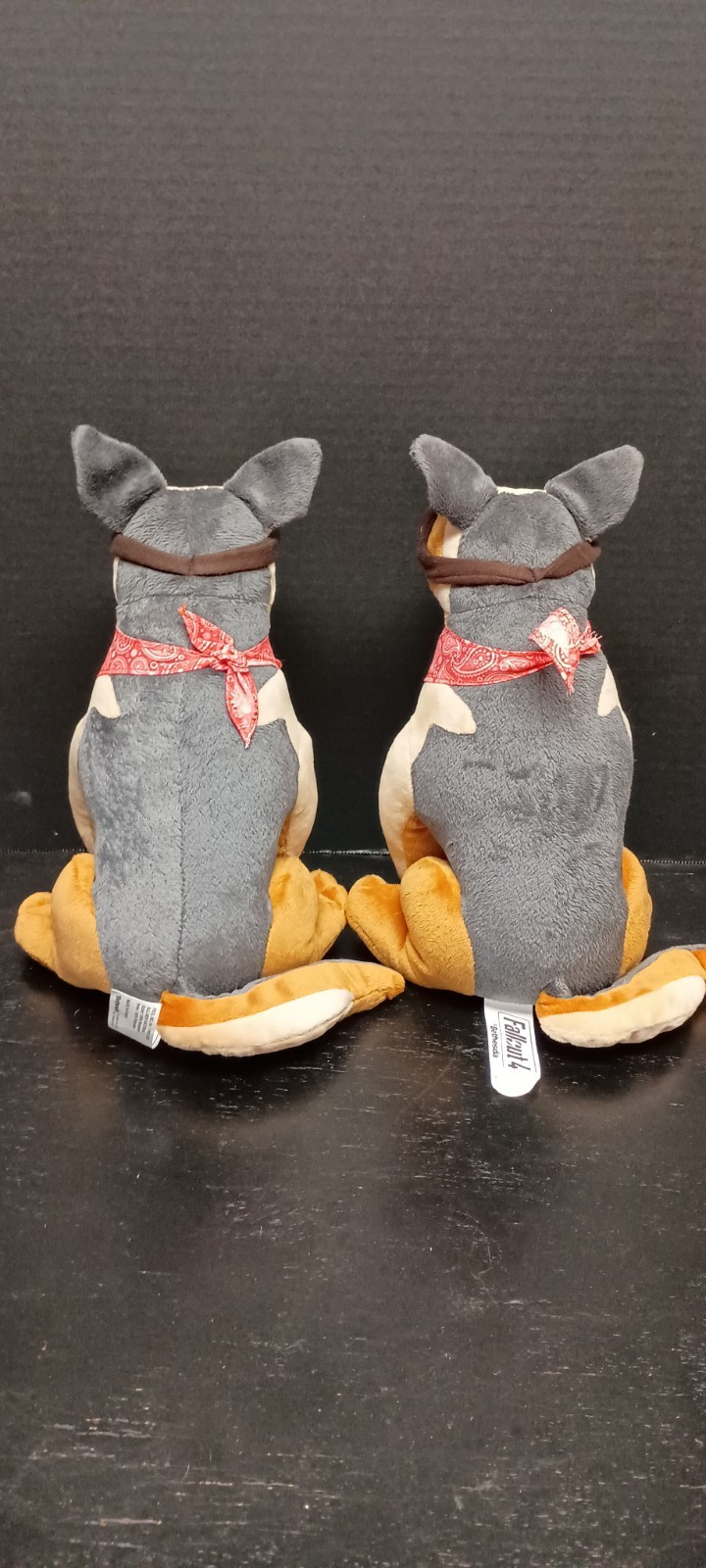 Fallout 4 Dogmeat Plush W/Bandana & Goggles Bethesda Dogmeat 11″ Lot Of TWO