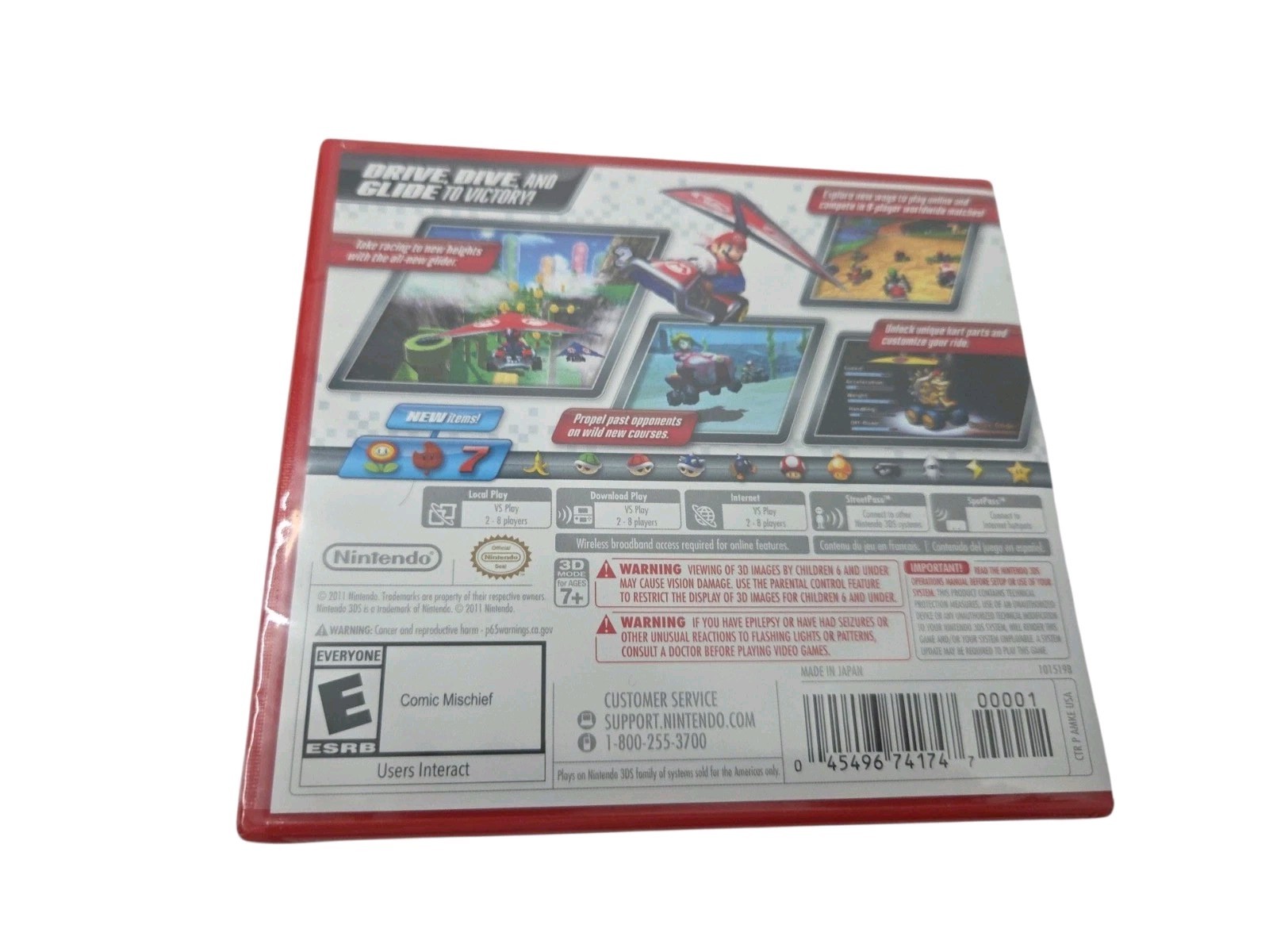 Mario Kart 7 (Nintendo 3DS, 2011) BRAND NEW SEALED Fast Shipping 3DS 2DS