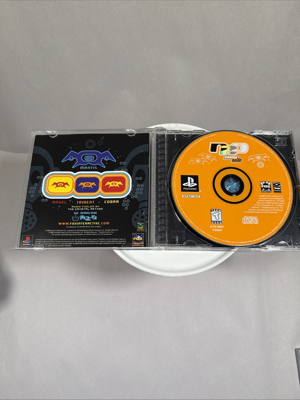 N2O: Nitrous Oxide – PlayStation 1 PS1 1998 Crystal Method CIB Complete -Tested