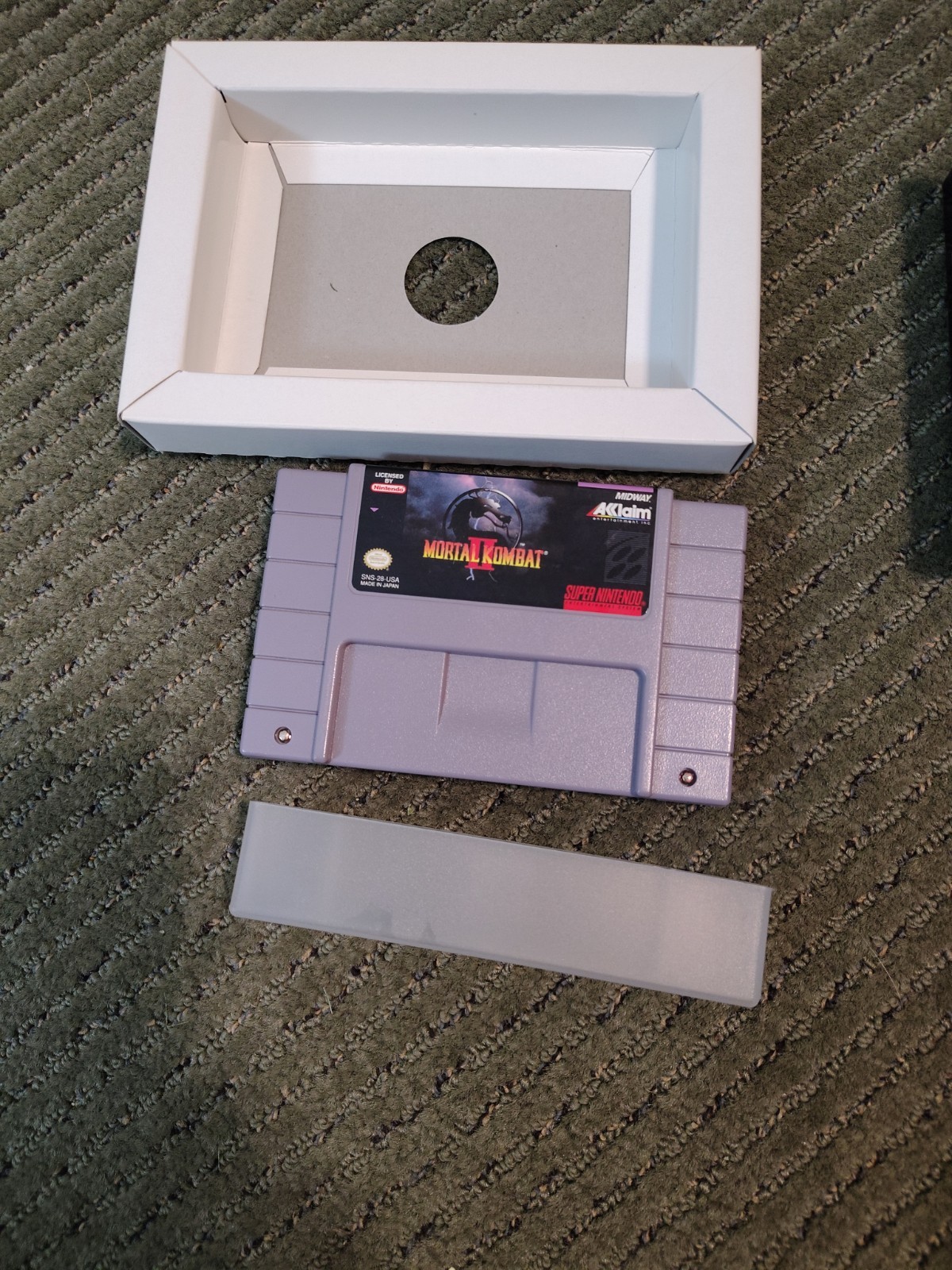 MORTAL KOMBAT II 2 FOR SUPER NINTENDO SNES IN BOX WITH INSTRUCTIONS