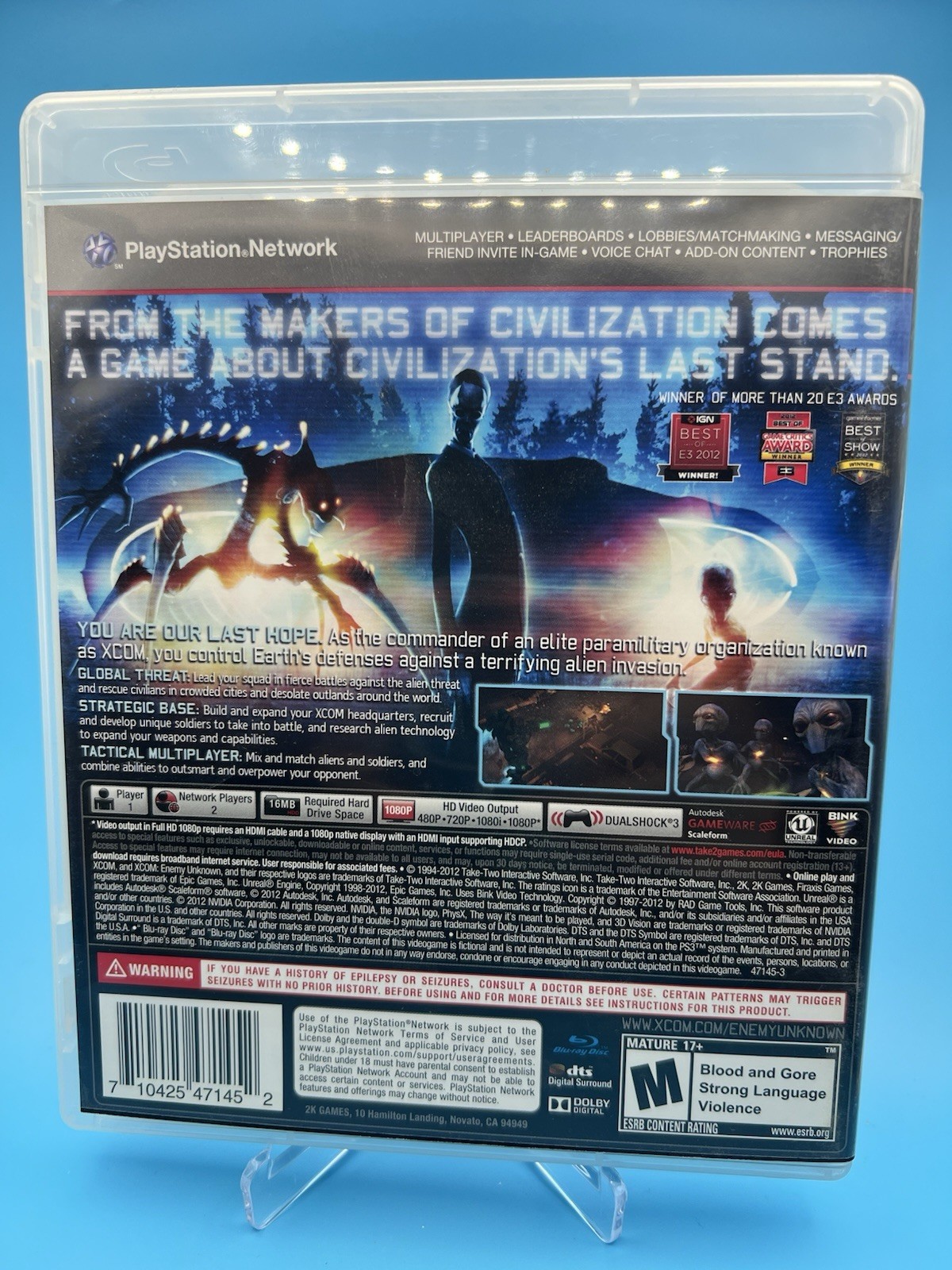 XCOM: Enemy Unknown (Sony PlayStation 3, 2012) TESTED & Working CIB