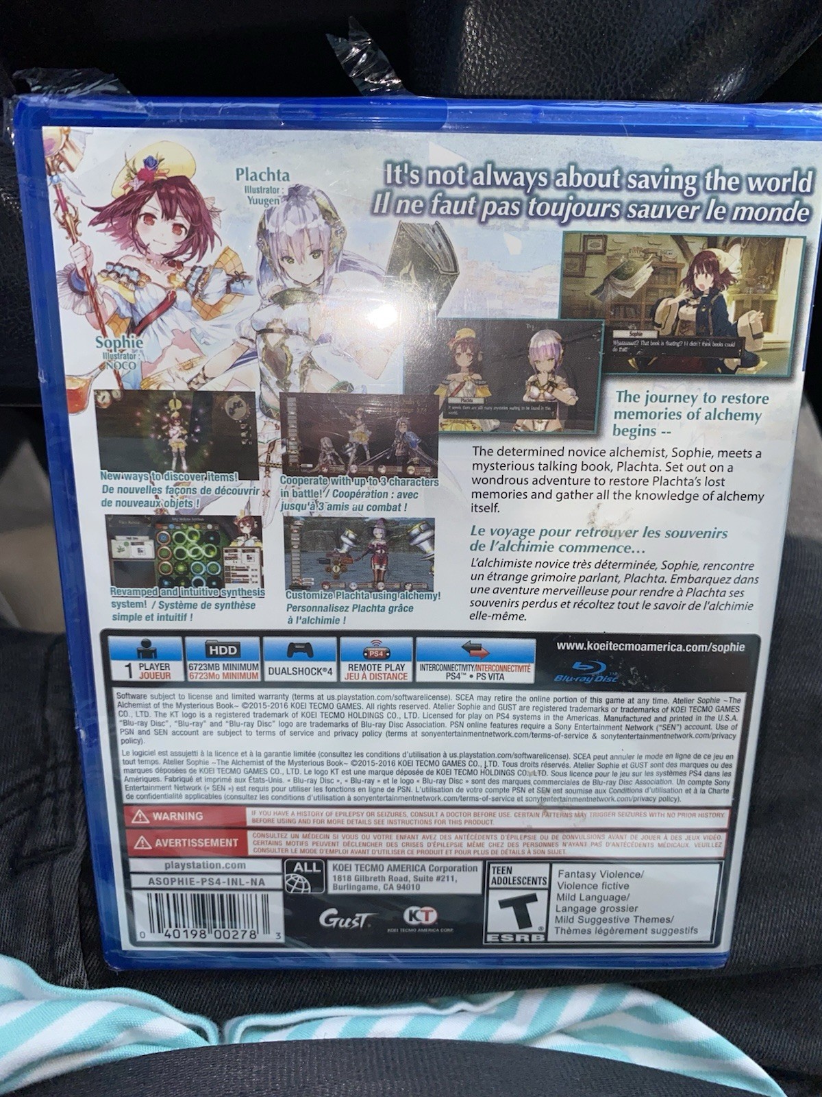 Atlier Sophie: The Alchemist Of The Mysterious Book (PS4)- New Sealed